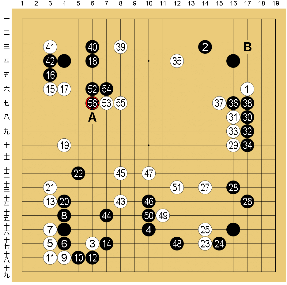 囲碁】級位者のための棋譜解説・第3回「置碁の時の白番の気持ち／三々