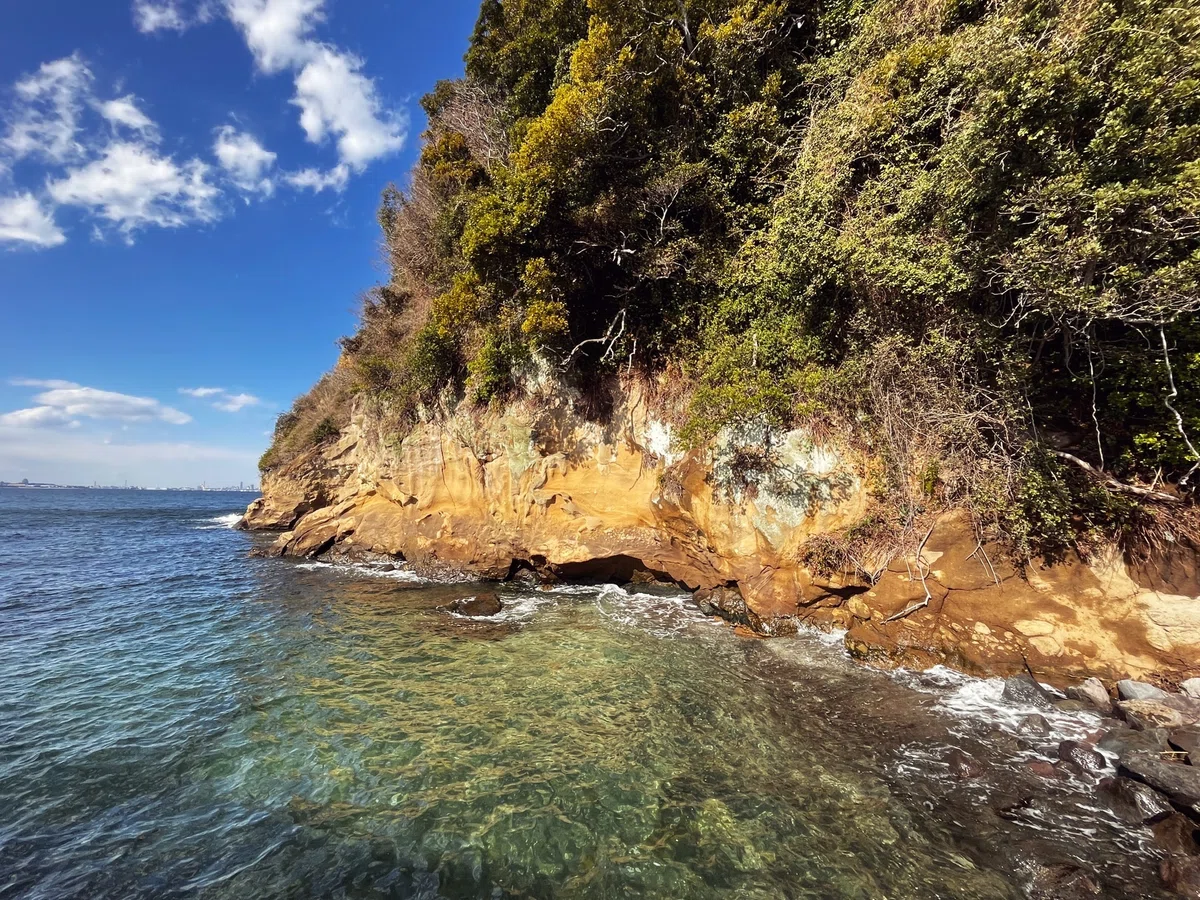 猿島 海の透明度が高くてきれい
