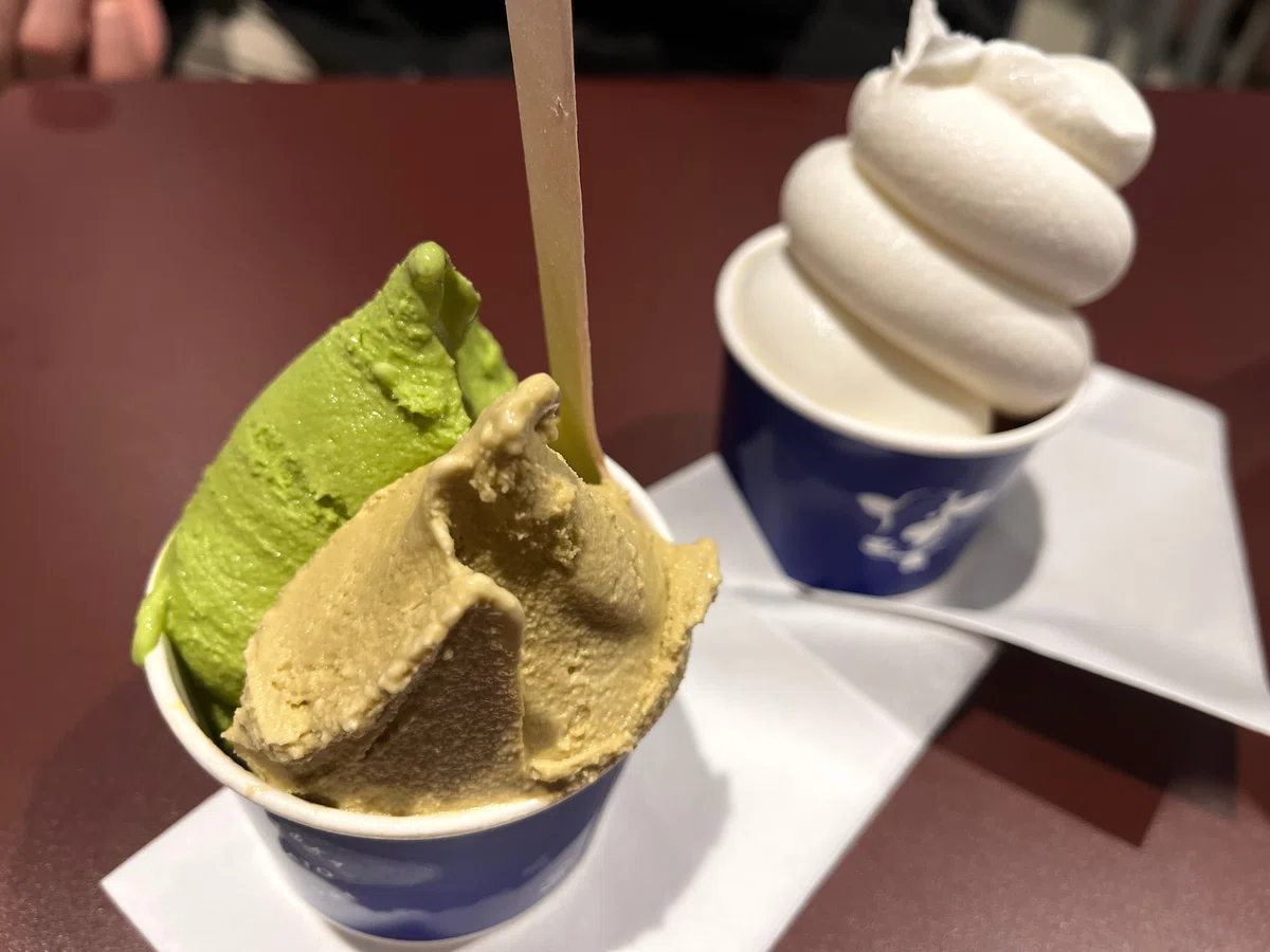 よこすかポートマーケットでジェラート&ソフトクリーム