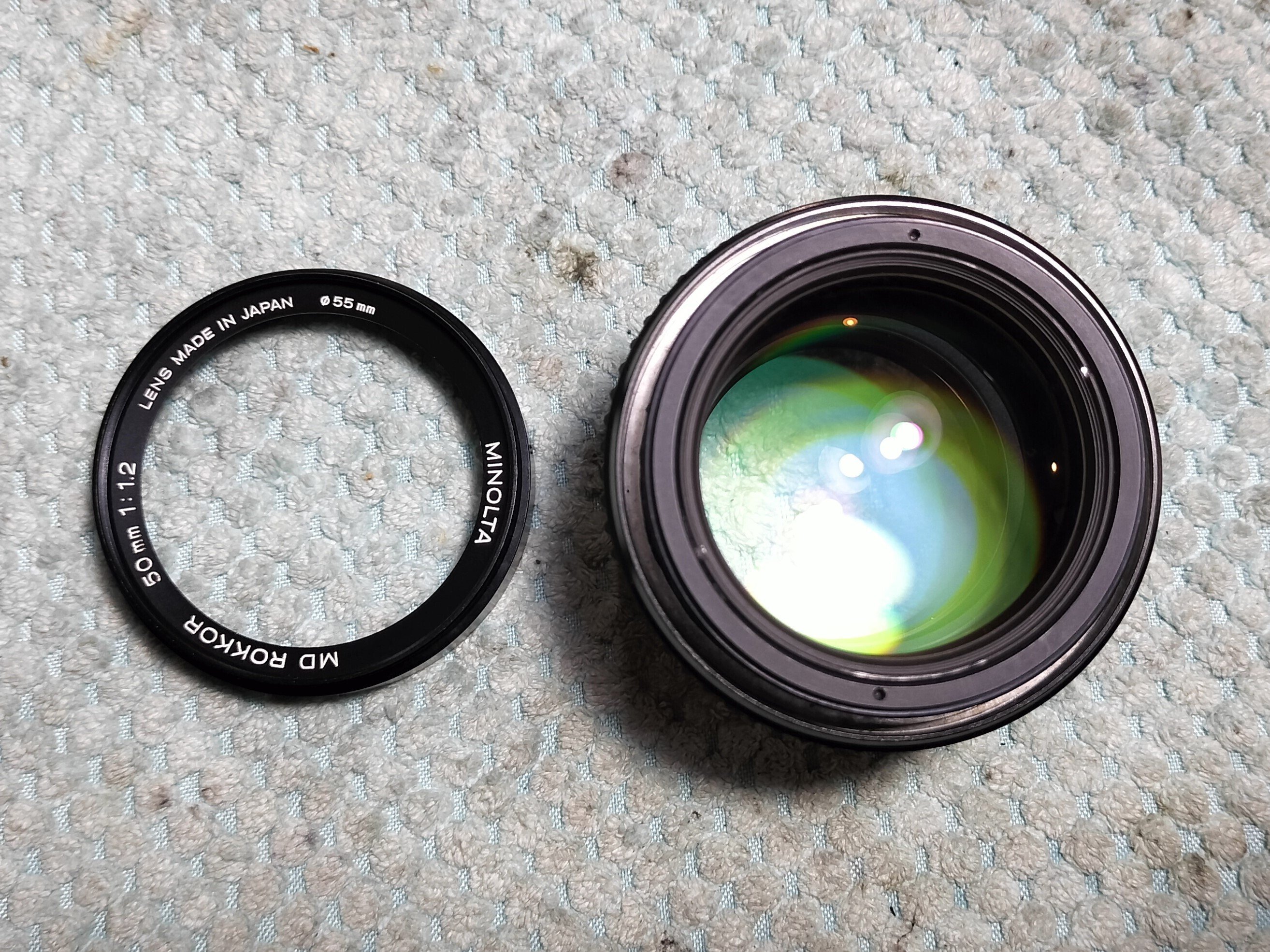Minolta MD Rokkor 50mm F/1.2の分解|フィルムカメラ修理の Minolta MD Rokkor 50mm F/1.2の分解|フィルムカメラ修理の