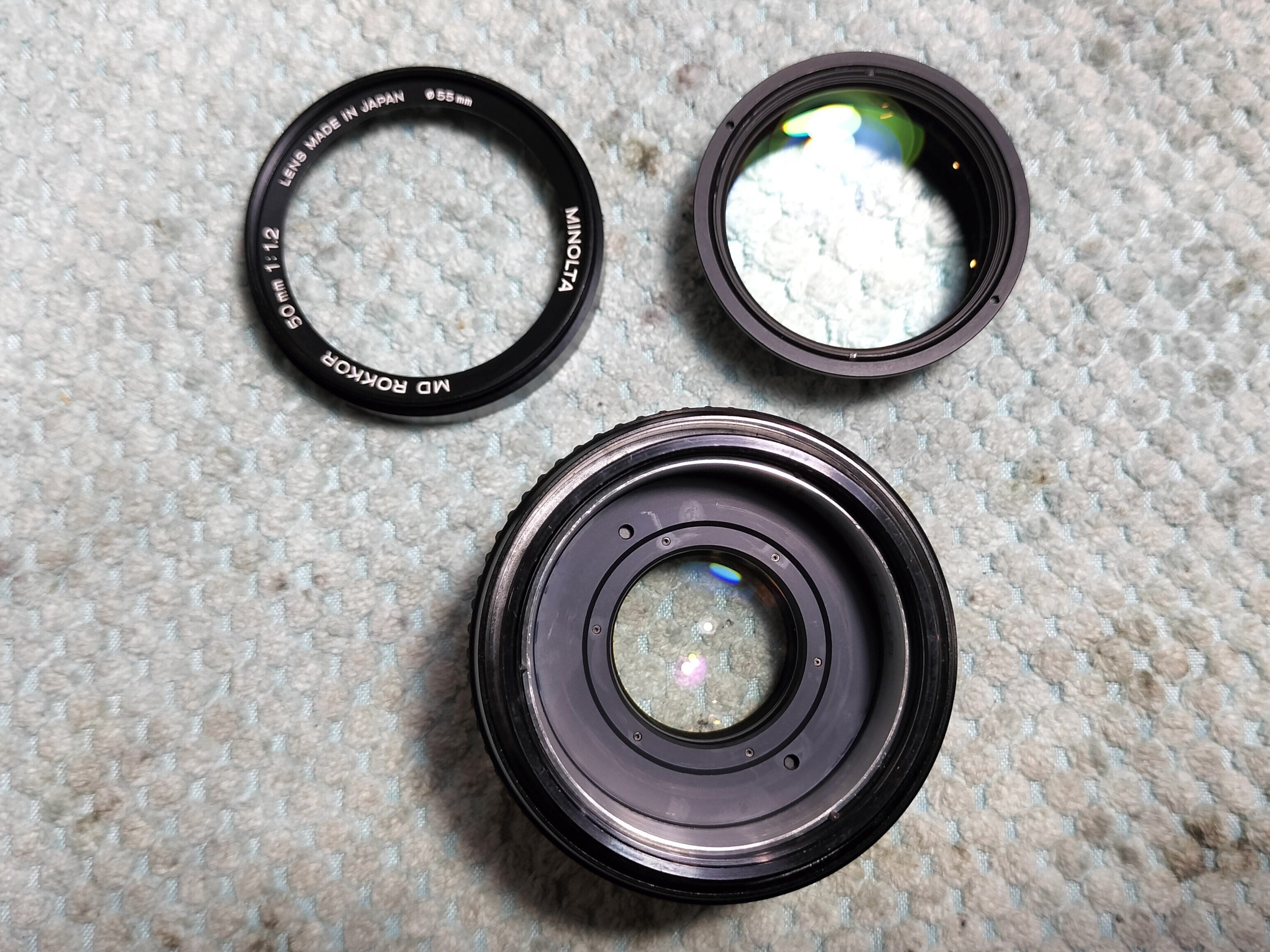 Minolta MD Rokkor 50mm F/1.2の分解|フィルムカメラ修理の Minolta MD Rokkor 50mm F/1.2の分解|フィルムカメラ修理の