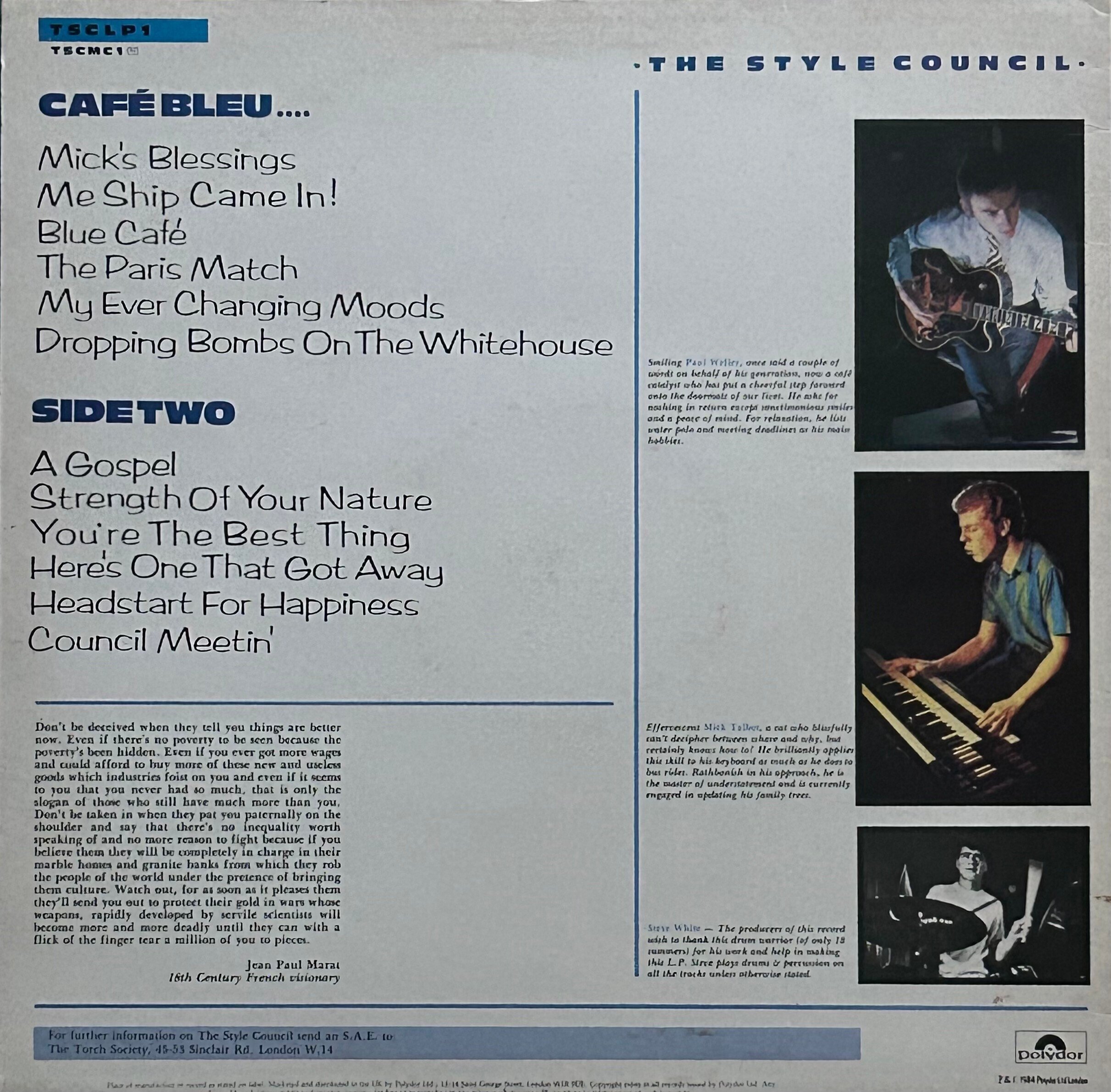 この一枚 #15 『Café Bleu』 スタイル・カウンシル (1984)｜レコードが