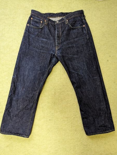 シュガーケーン1947を着用開始から3ヶ月目でファースト
