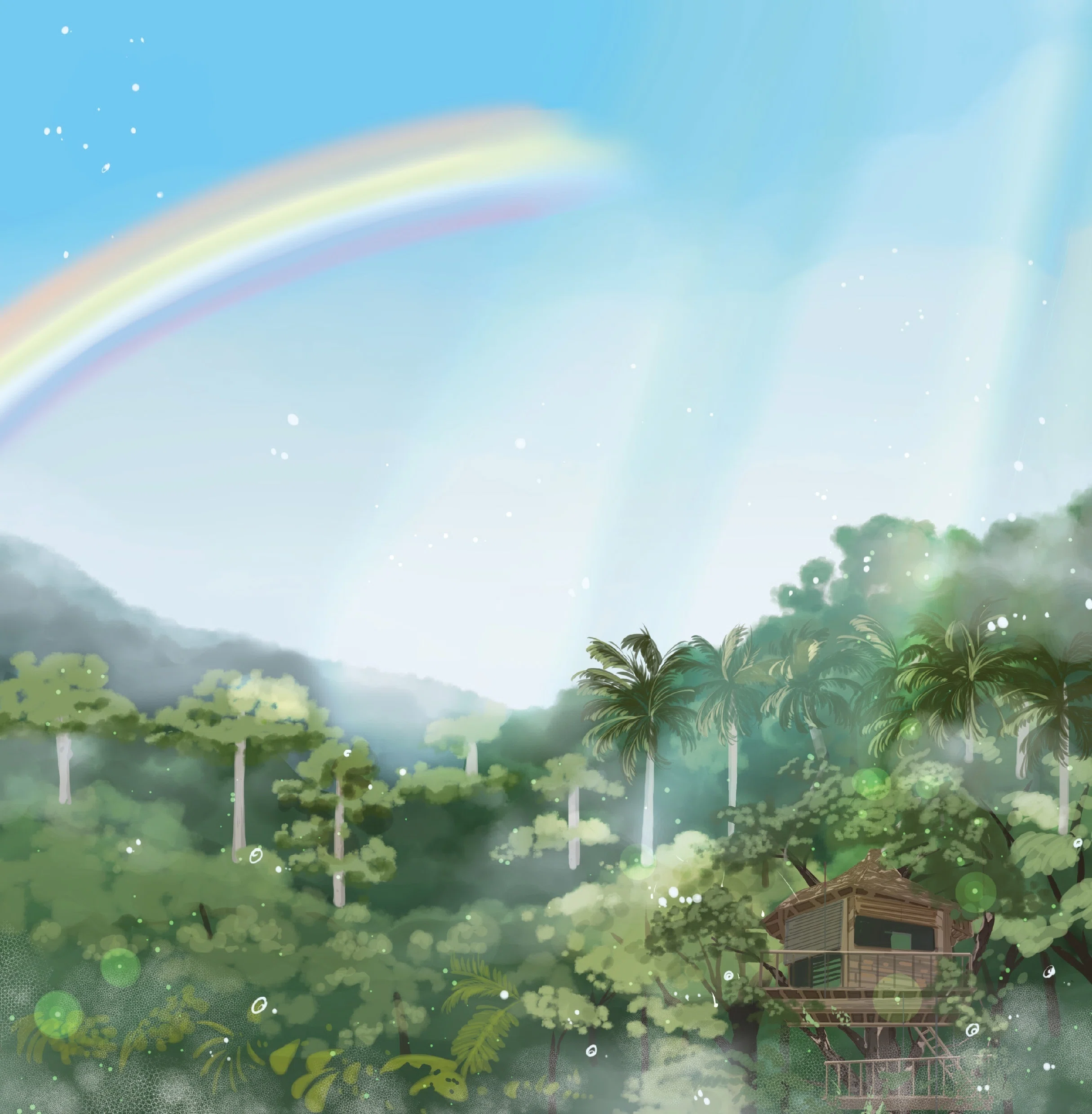 世界を巡る満月珈琲店②風景イラストと再現写真｜桜田千尋