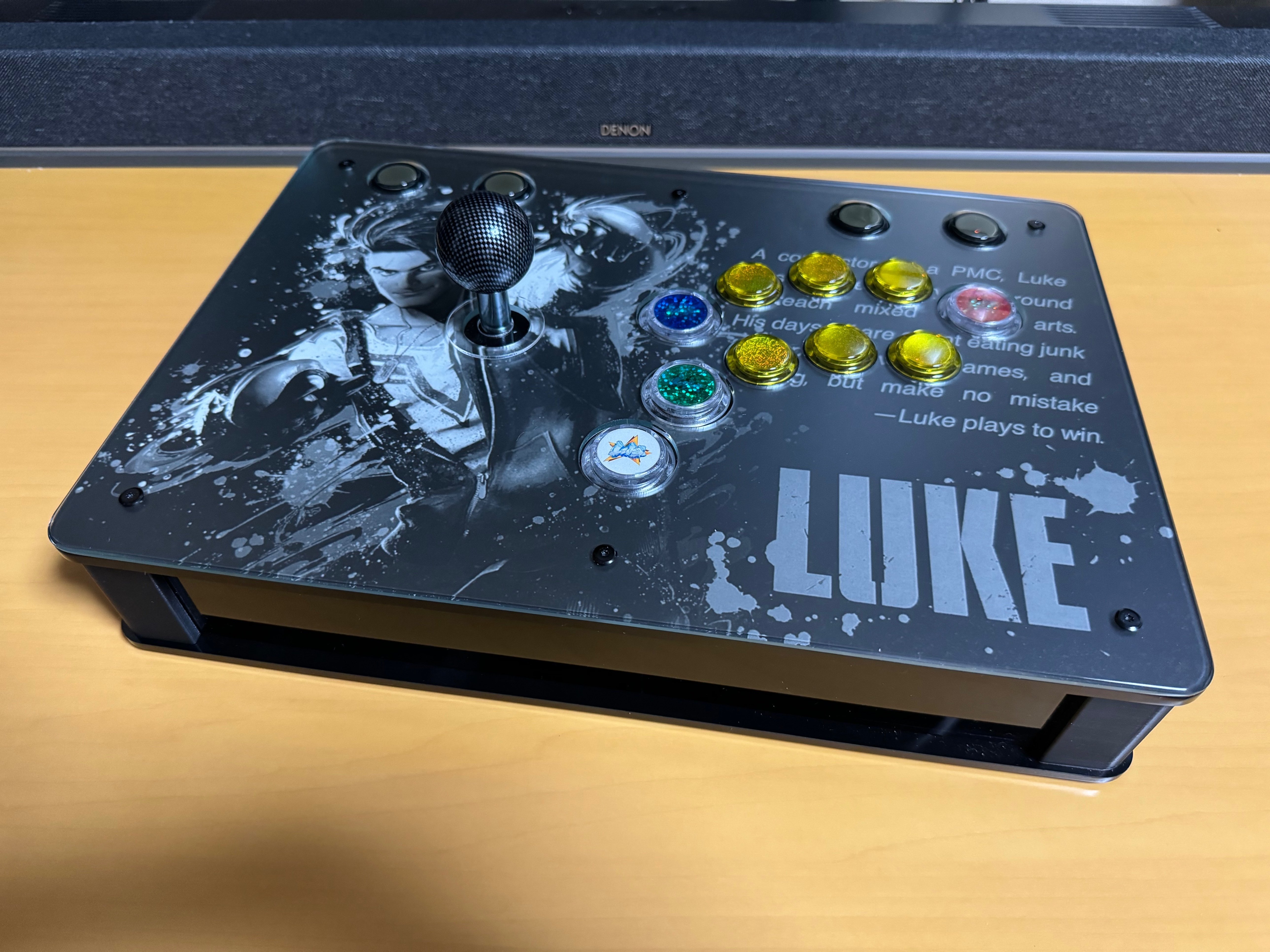 【大特価】レバーレス 超薄型　アケコン　自作　増設　スト6カスタム 大特価】レバーレス 超薄型 アケコン 自作 増設 スト6カスタム