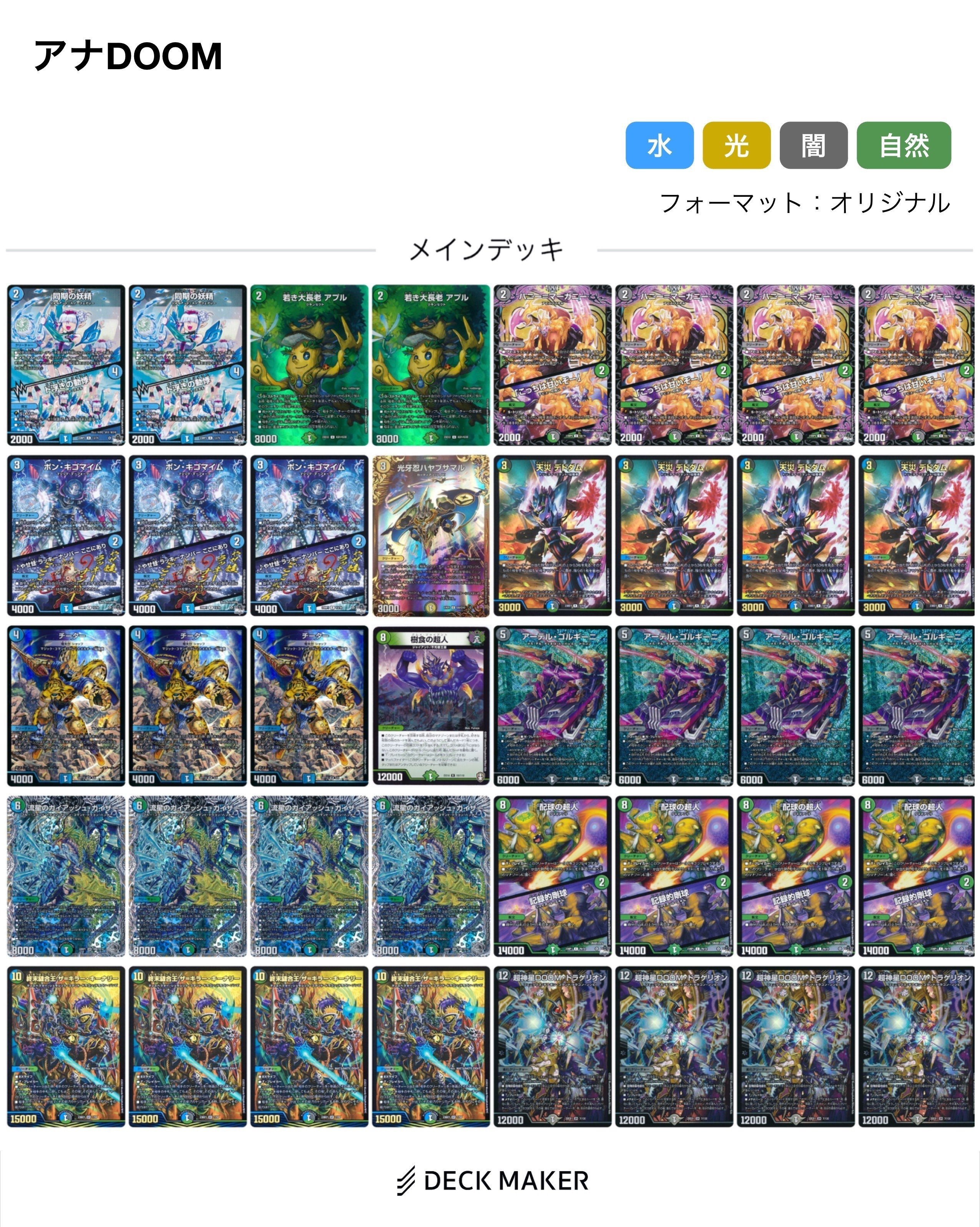 解説】アナカラーDOOMを3回使ったら3回本戦に行った話|アブチー 解説】アナカラーDOOMを3回使ったら3回本戦に行った話|アブチー