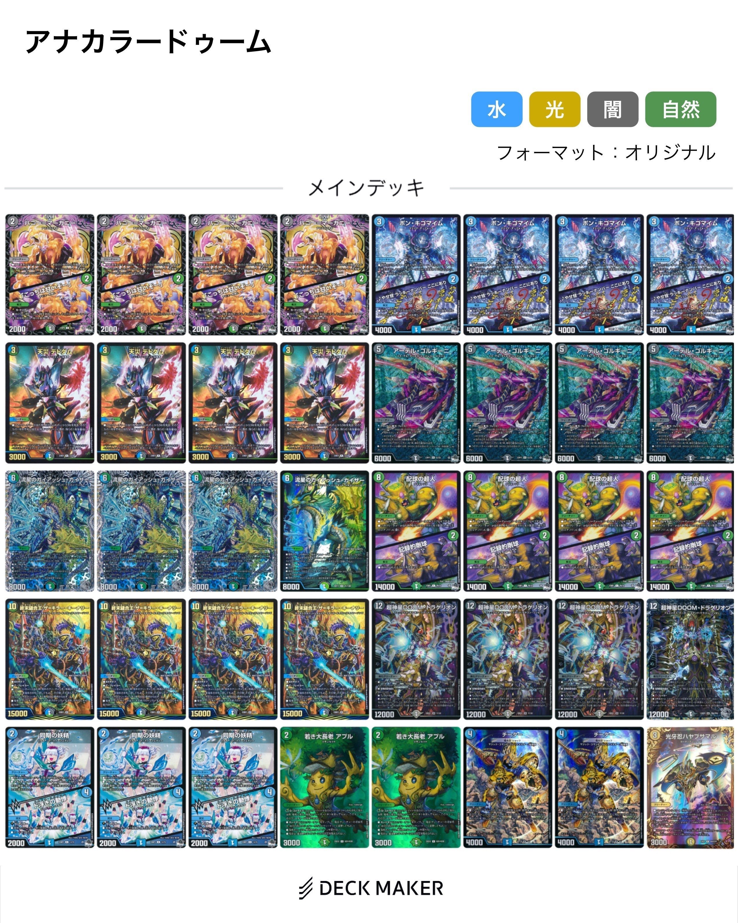 解説】アナカラーDOOMを3回使ったら3回本戦に行った話|アブチー 解説】アナカラーDOOMを3回使ったら3回本戦に行った話|アブチー