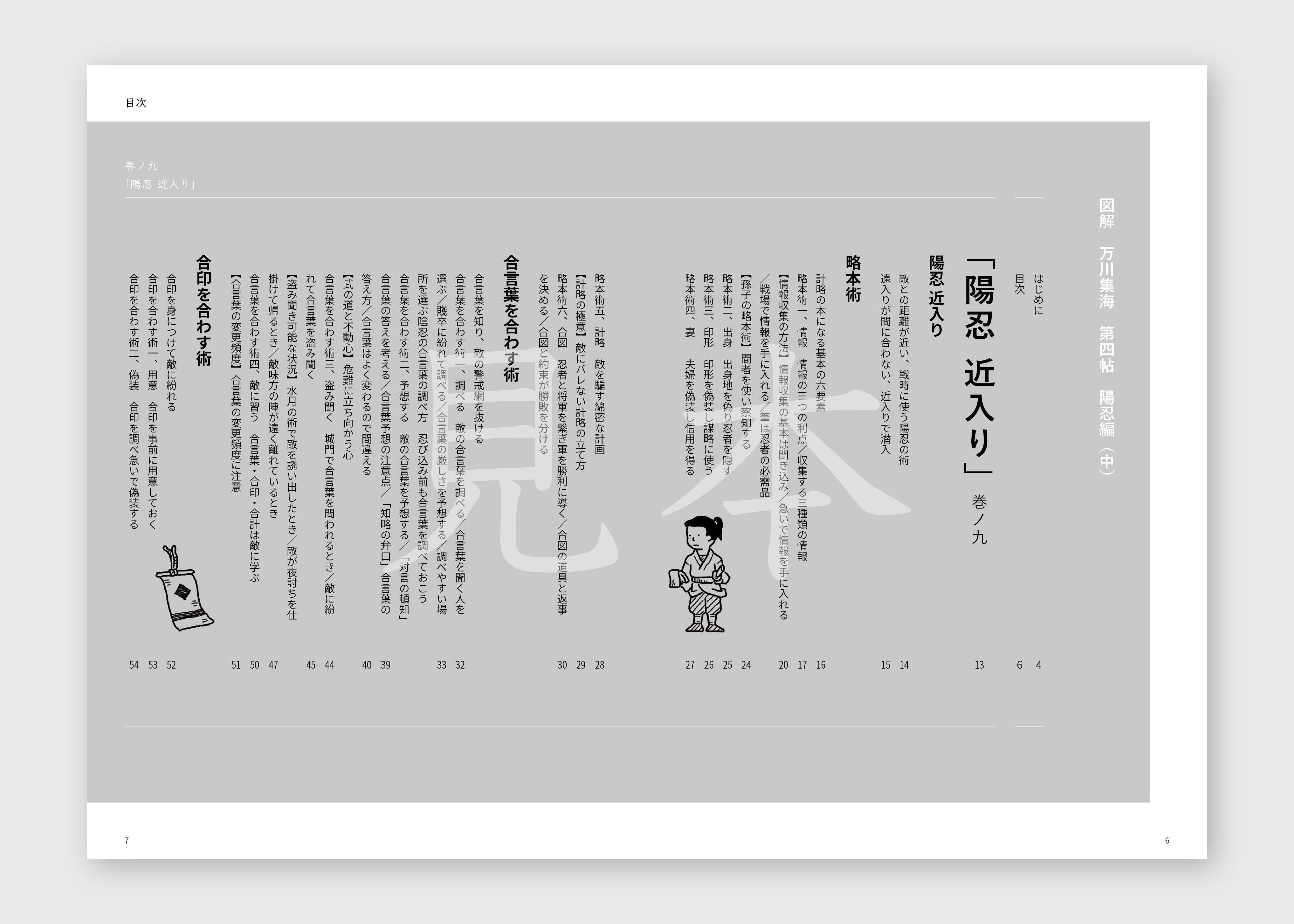 図解 万川集海 第四帖 陽忍編(中)』内容(本書目次より 図解 万川集海 第四帖 陽忍編(中)』内容(本書目次より