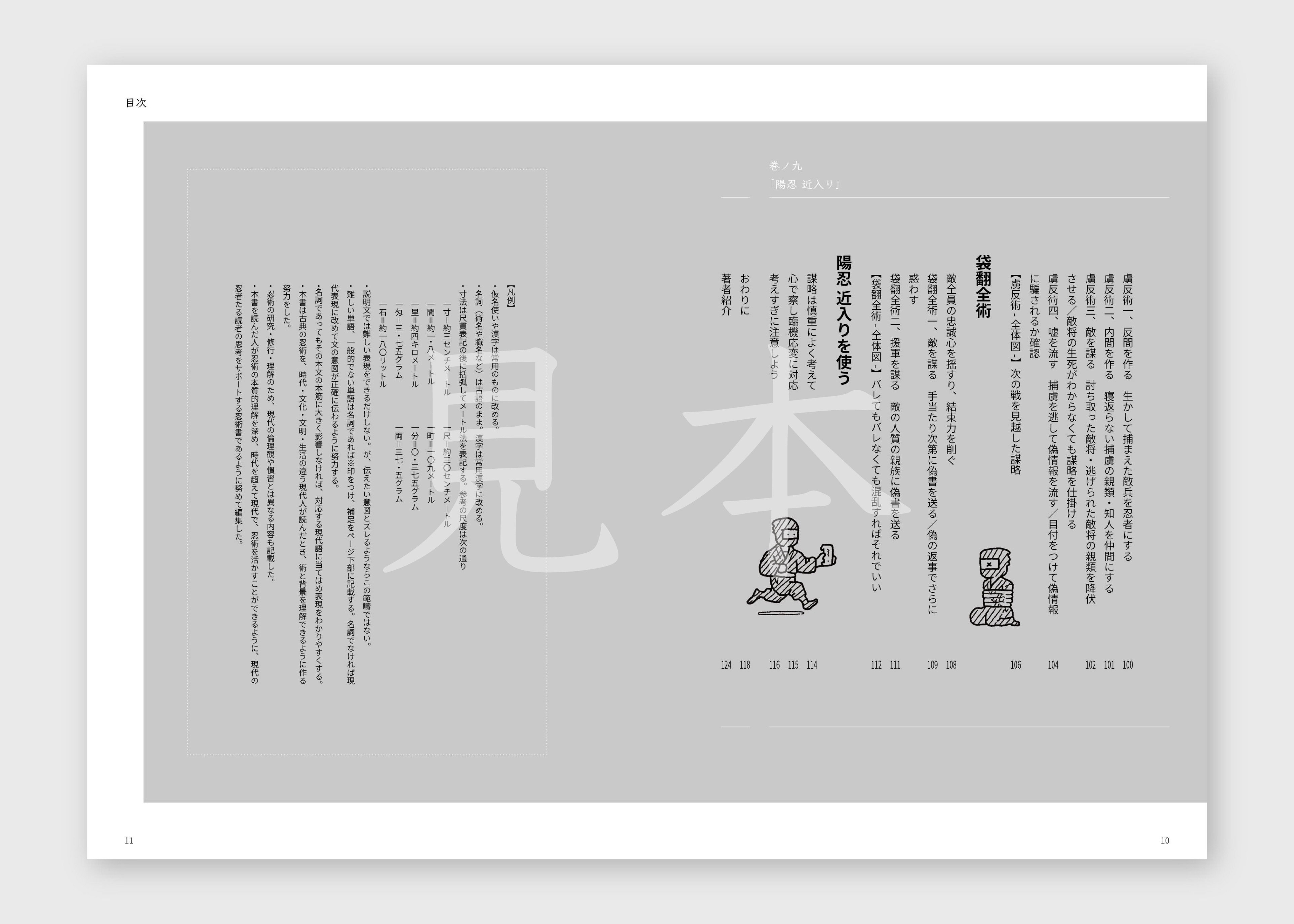 図解 万川集海 第四帖 陽忍編（中）』内容（本書目次より