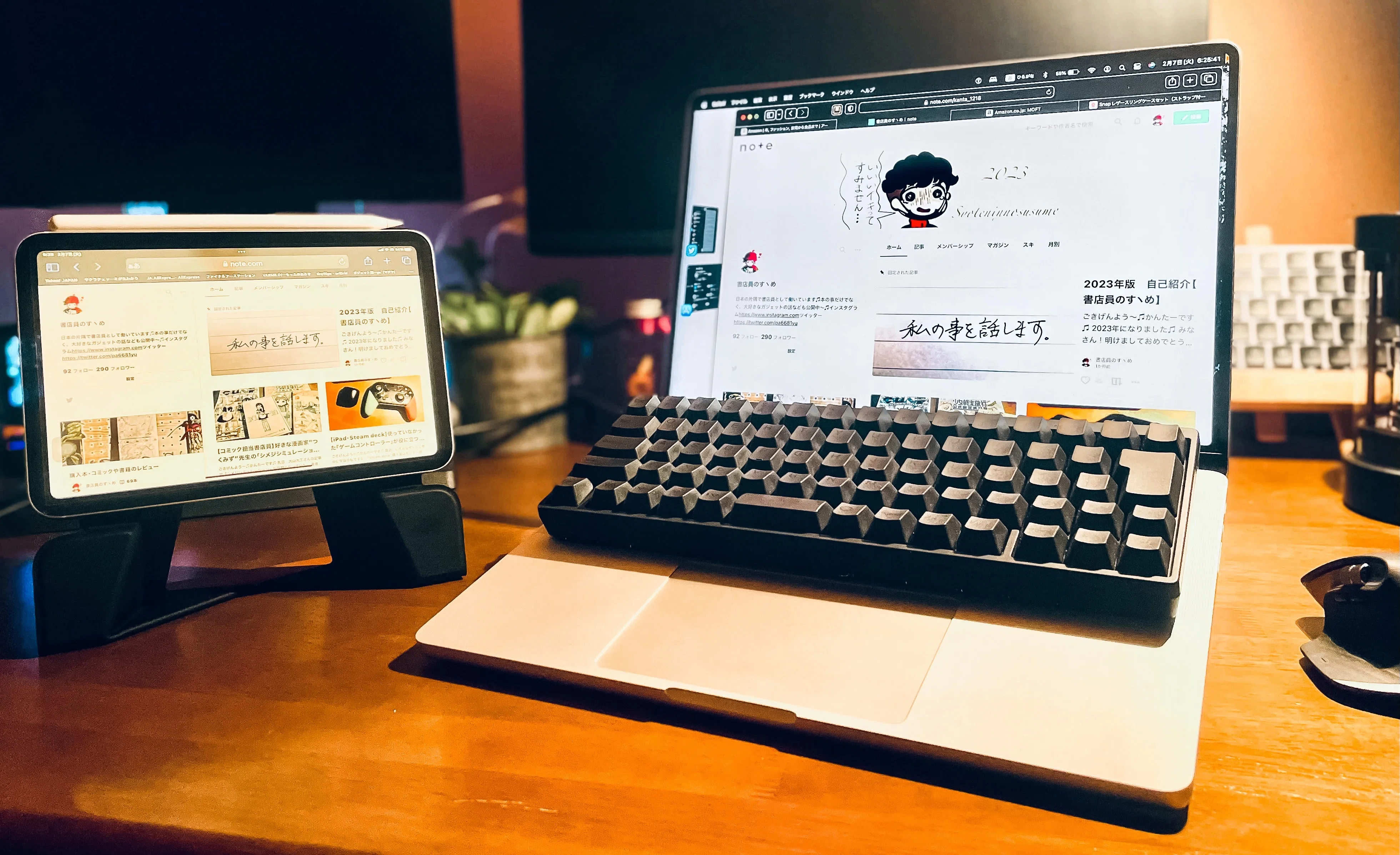 ❤iPadを瞬時にエレガントなMacBook仕様に早替え♪❤ケース＆キーボード