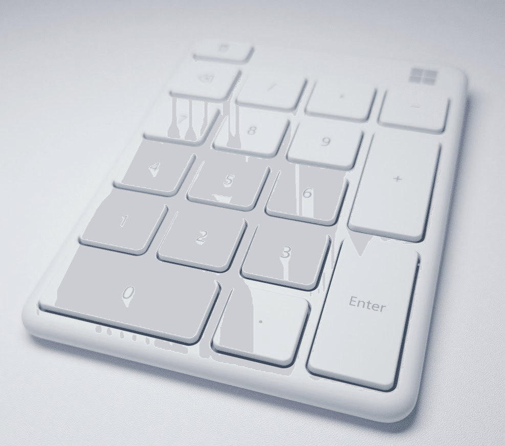 外観だけじゃない：白系ガジェットMicrosoft Number Pad｜わちゃ