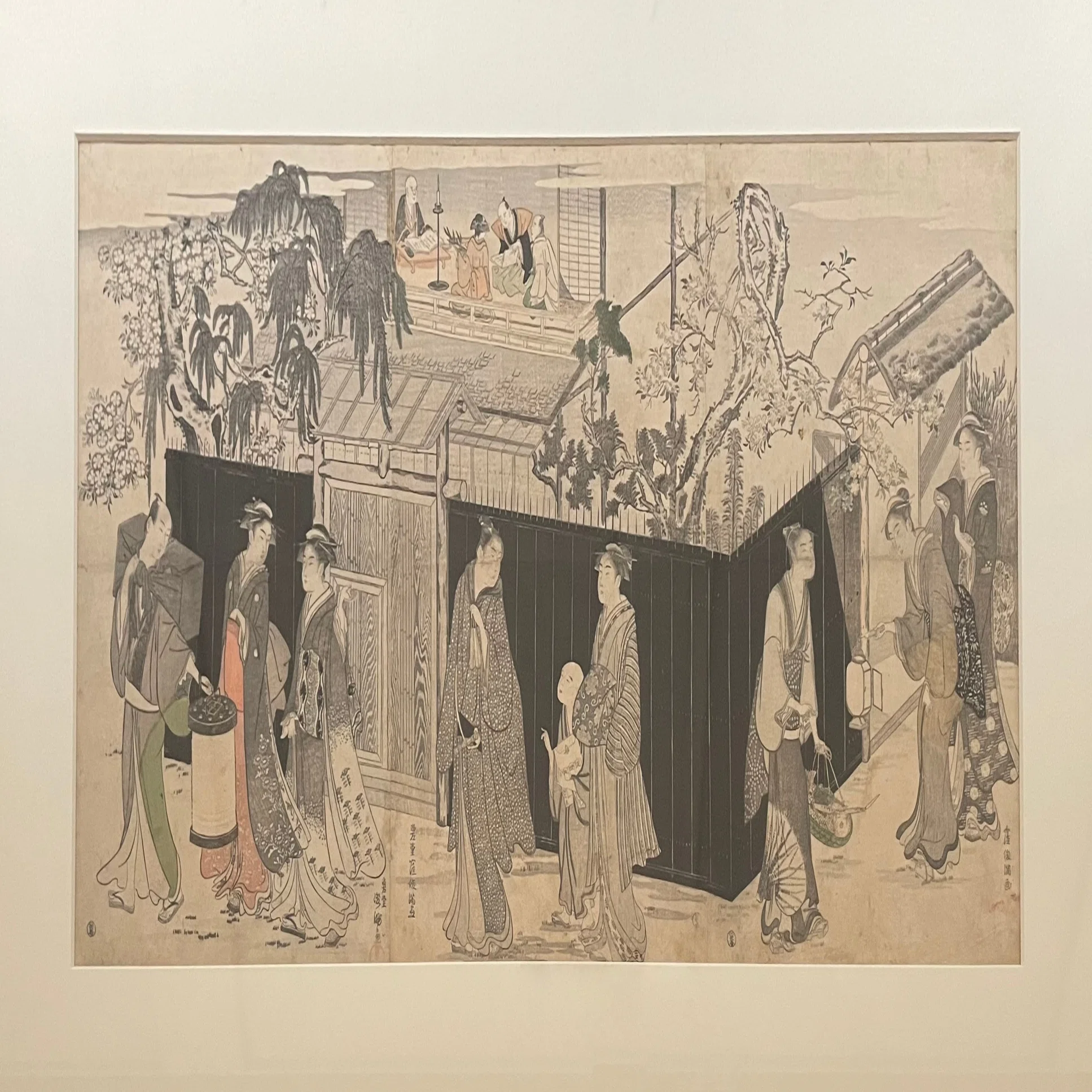 様々な手法で描かれた吉原の美人と桜……@東京国立博物館｜かわかわ