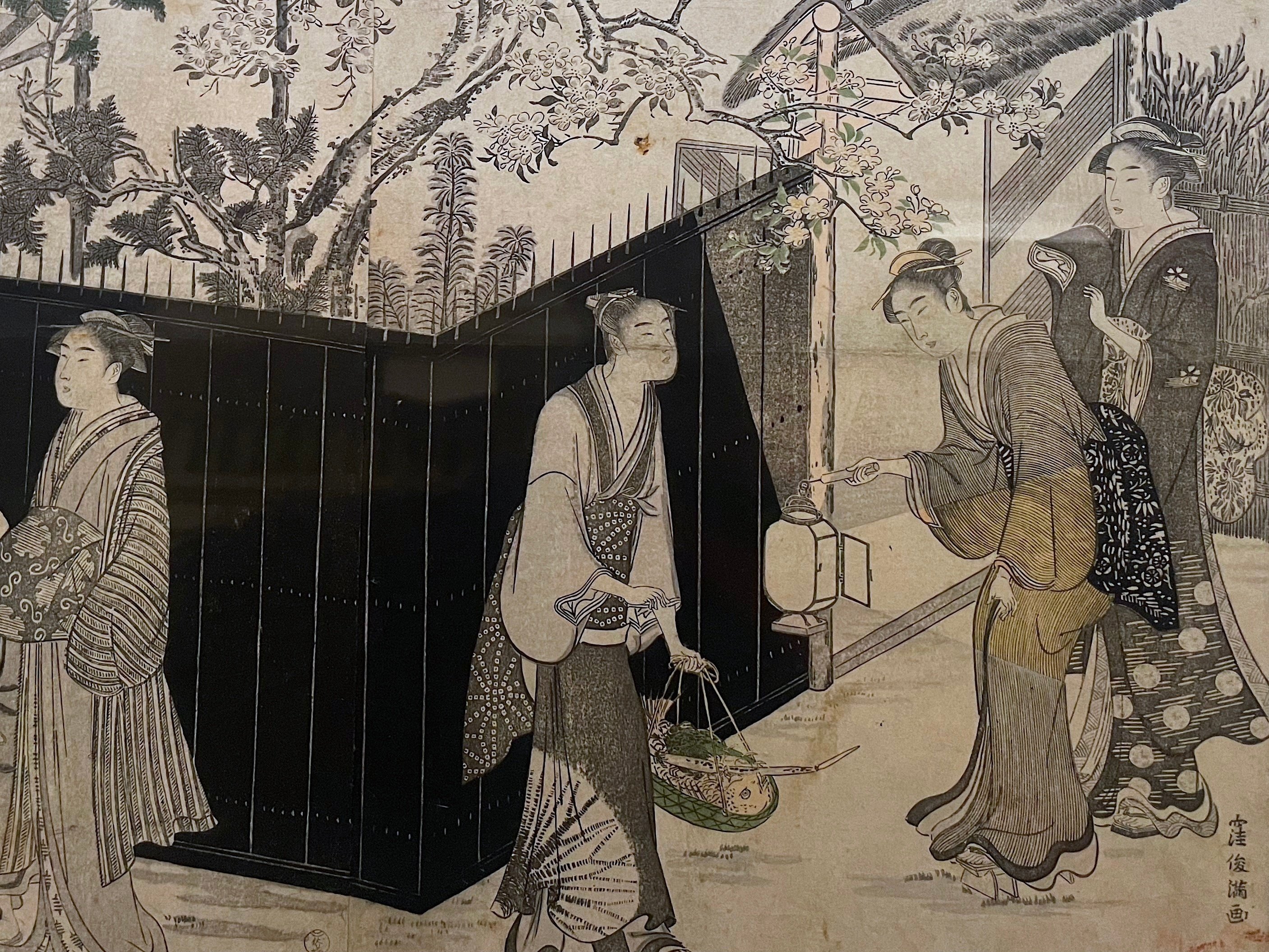 様々な手法で描かれた吉原の美人と桜……@東京国立博物館｜かわかわ