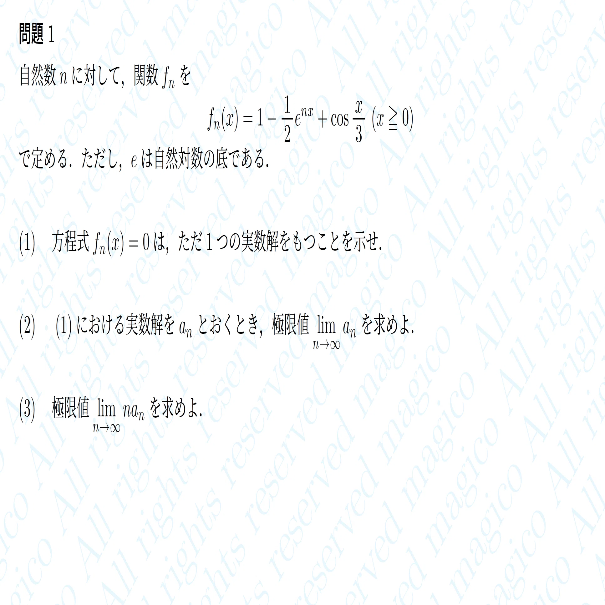2024年大阪大学理系数学｜magico