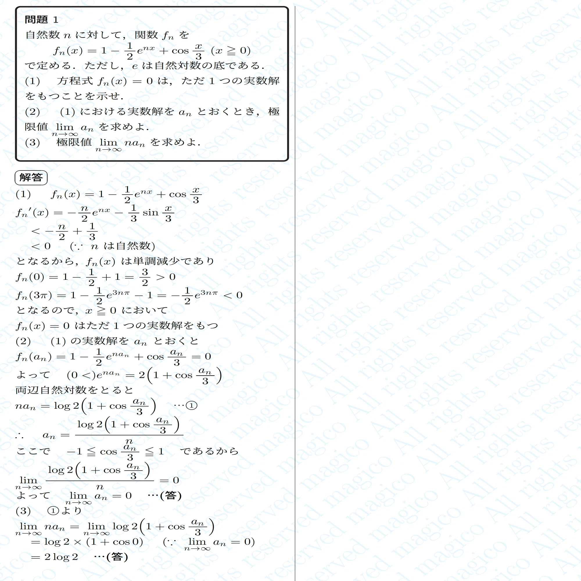 2024年大阪大学理系数学｜magico