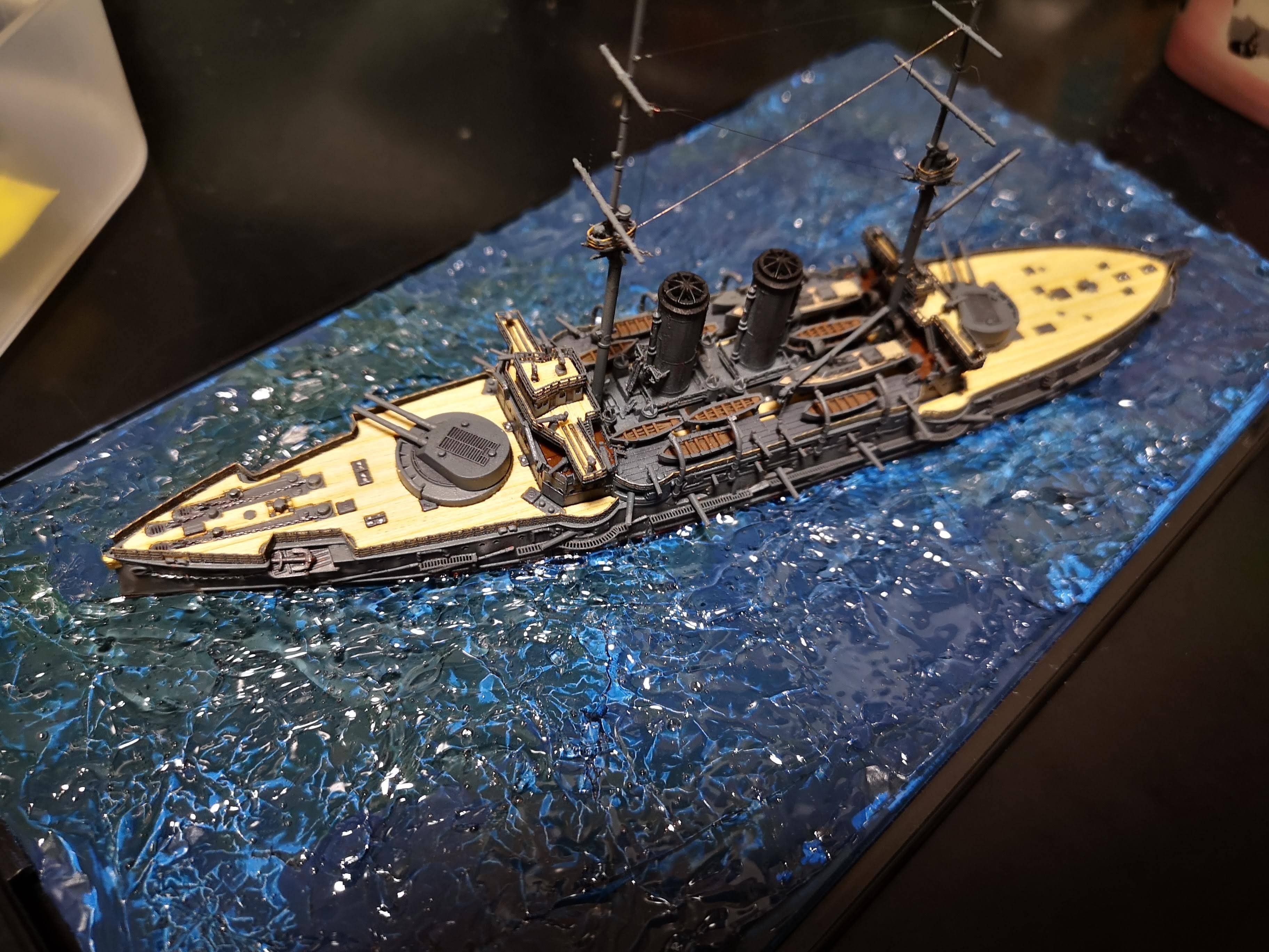 プラモデル制作記】1/700戦艦「三笠」｜ユキカゼ（深水千翔）