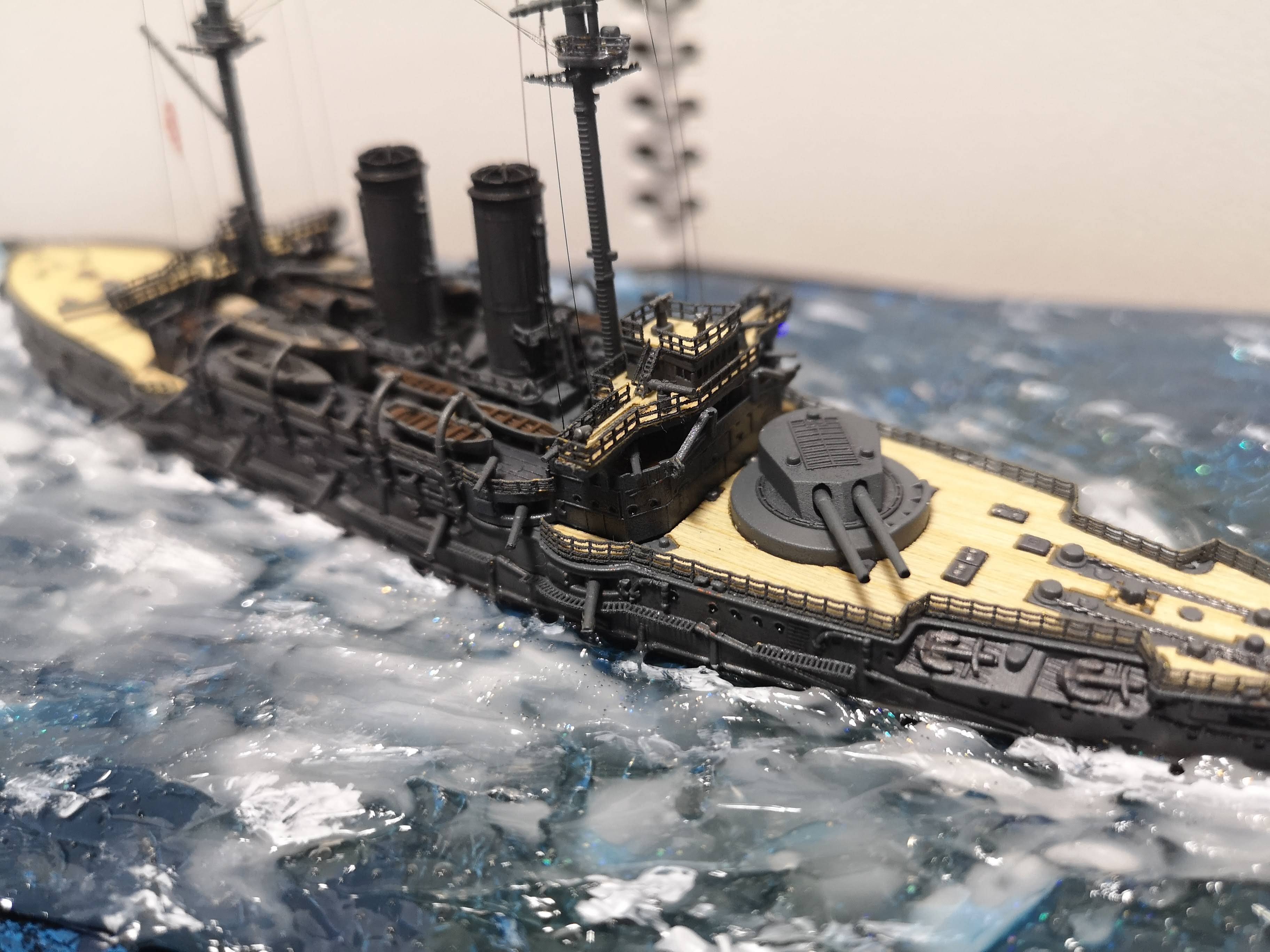 プラモデル制作記】1/700戦艦「三笠」｜ユキカゼ（深水千翔）