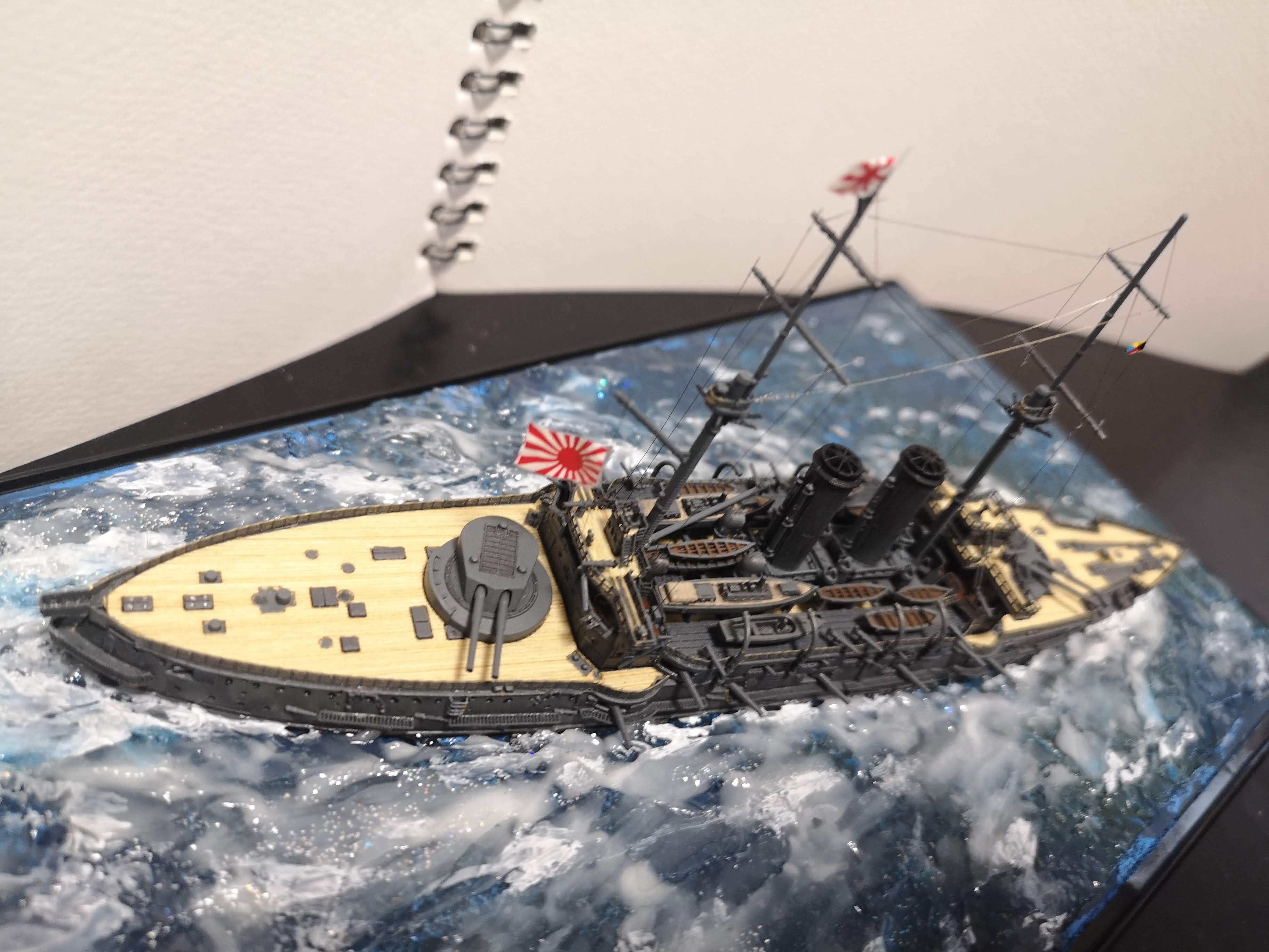 戦艦三笠 1/700 スケールすへて手作り 戦艦三笠 1/700 スケールすへて手作り - メルカリ