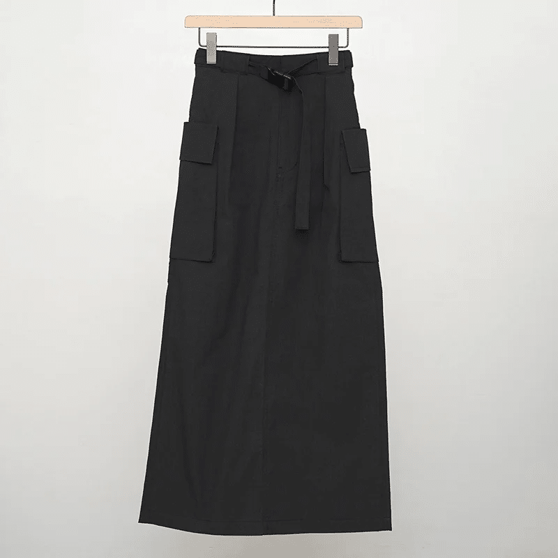 スカート PHEENY COTTON NYLON DUMP MILITARY SKIRT PHEENY/COTTON NYLON DUMP MILITARY SKIRT(BLACK)