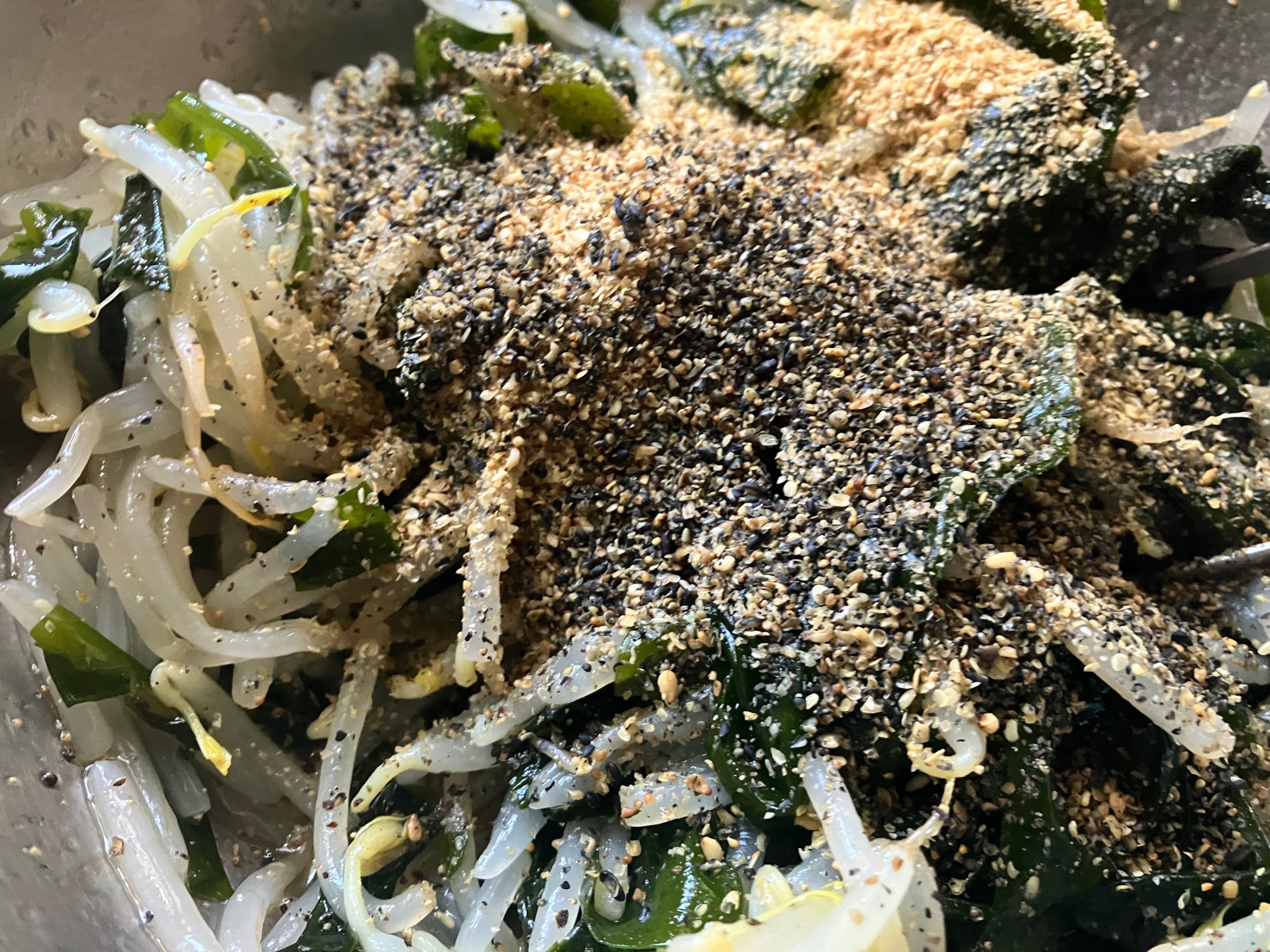 もやしのナムル Bean Sprout Namul (Korean-style small plate mainly