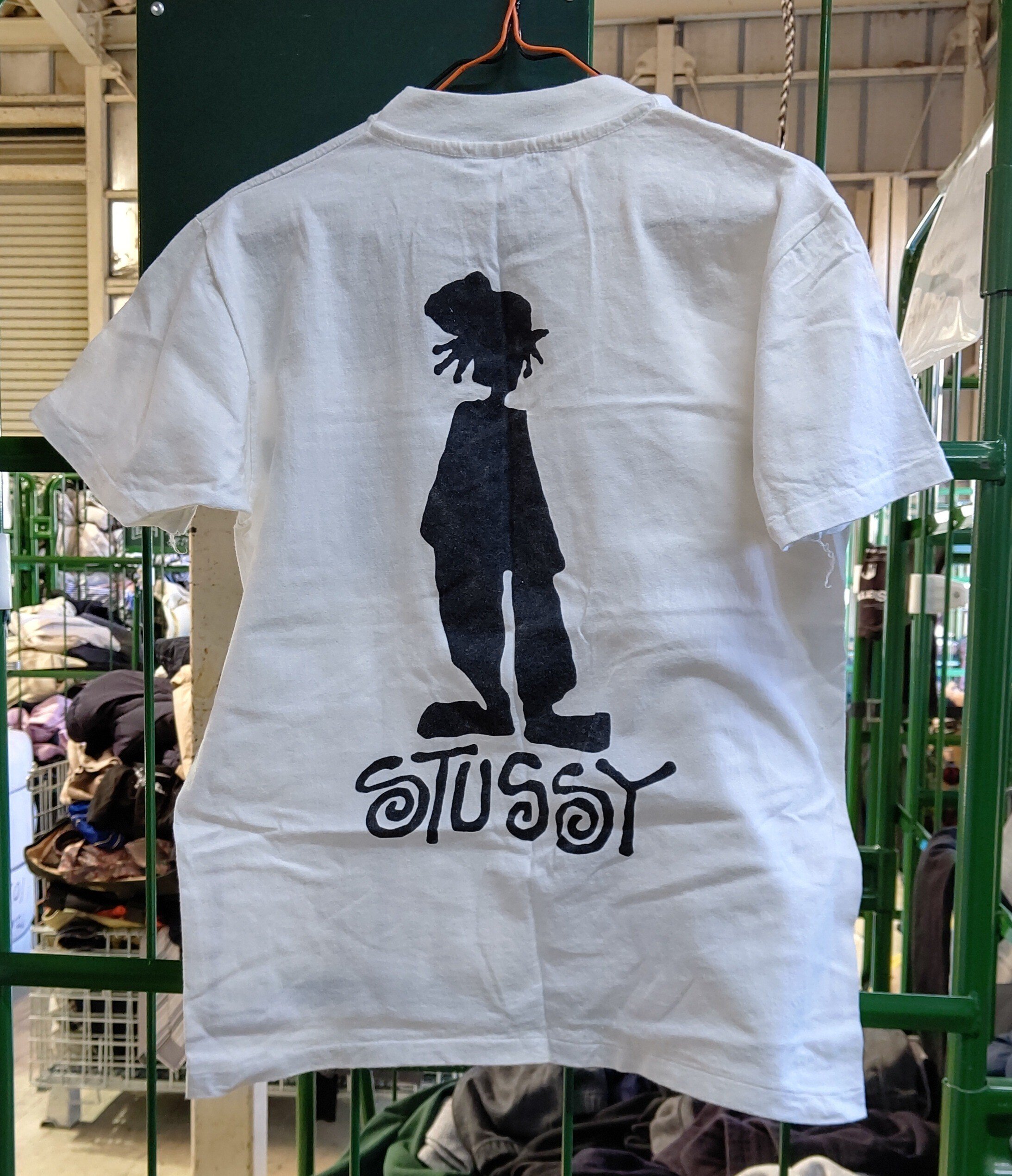 STUSSY シャドーマン スウェット ブラック 襤褸 90s USA製 STUSSY シャドーマン スウェット ブラック 襤褸 90s USA製