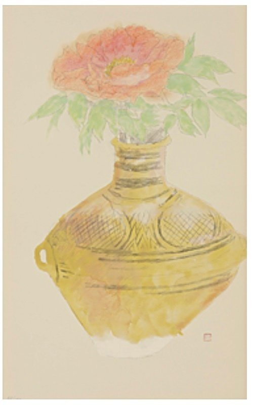 奥村土牛　バラ　銅版画 奥村土牛バラ銅版画