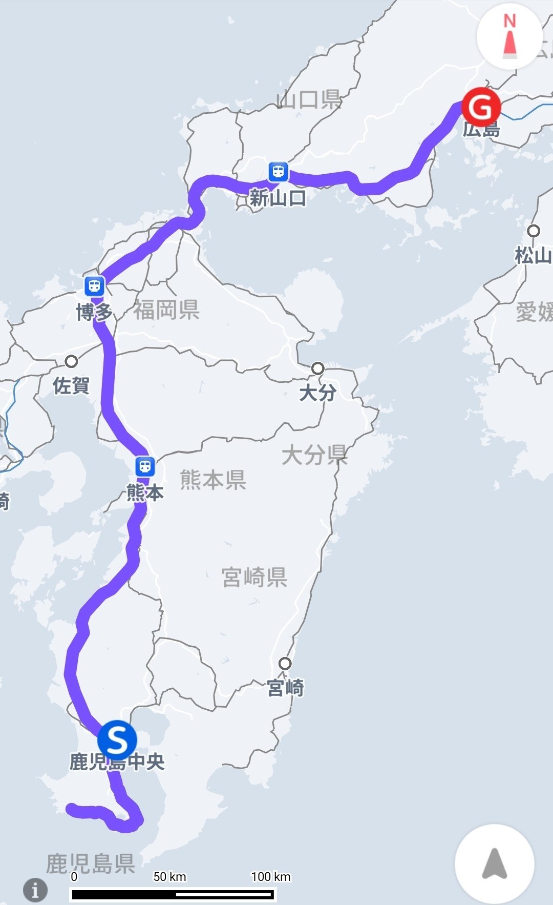 18切符で列島縦断 1日目 鹿児島中央~広島(の予定だった)｜chi-kama1510