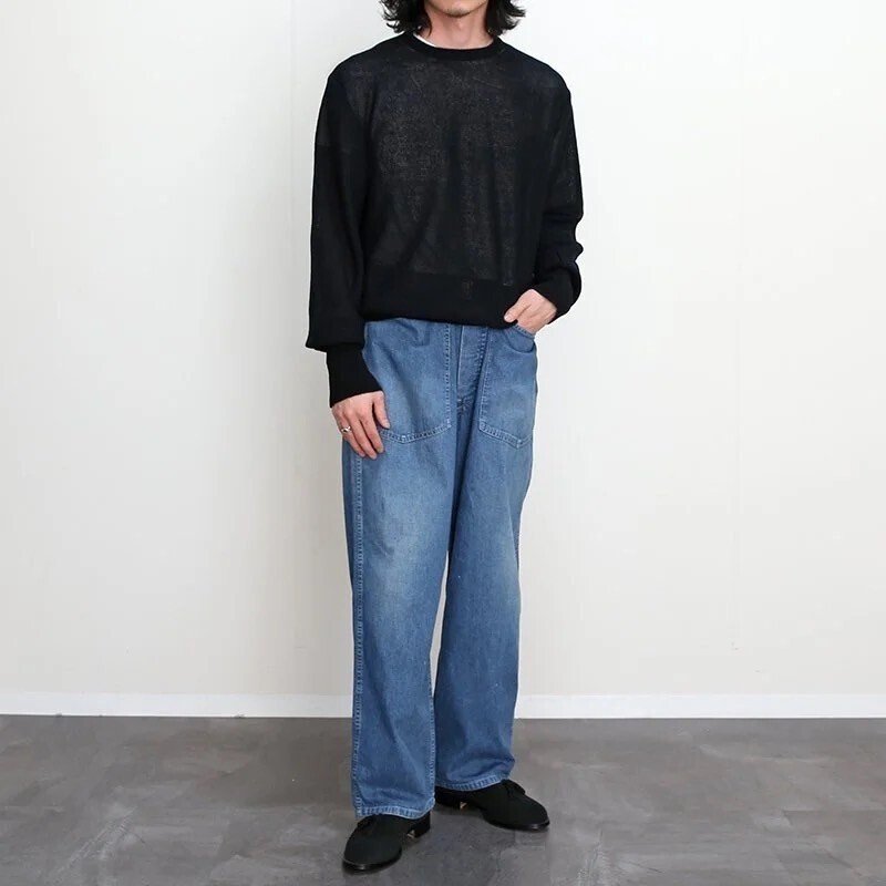 maatee&sons ひょっとこ ニットベスト ブランド定番ニットを春夏仕様で【MAATEE&SONS マーティーアンド