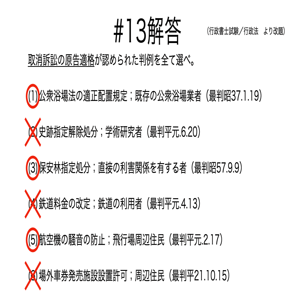 書記が法学やるだけ#13 取消訴訟の判例-2（原告適格）｜鈴華書記