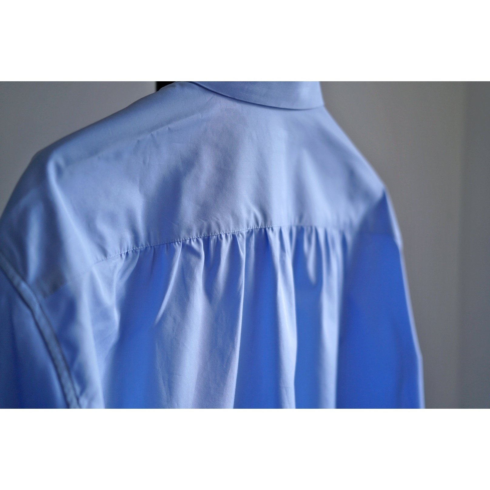 BOURRIENNE Paris X シアサッカー ノーカラーシャツ BOURRIENNE Paris X(ブーリエンヌ) | ロマンシエ－ル シアー