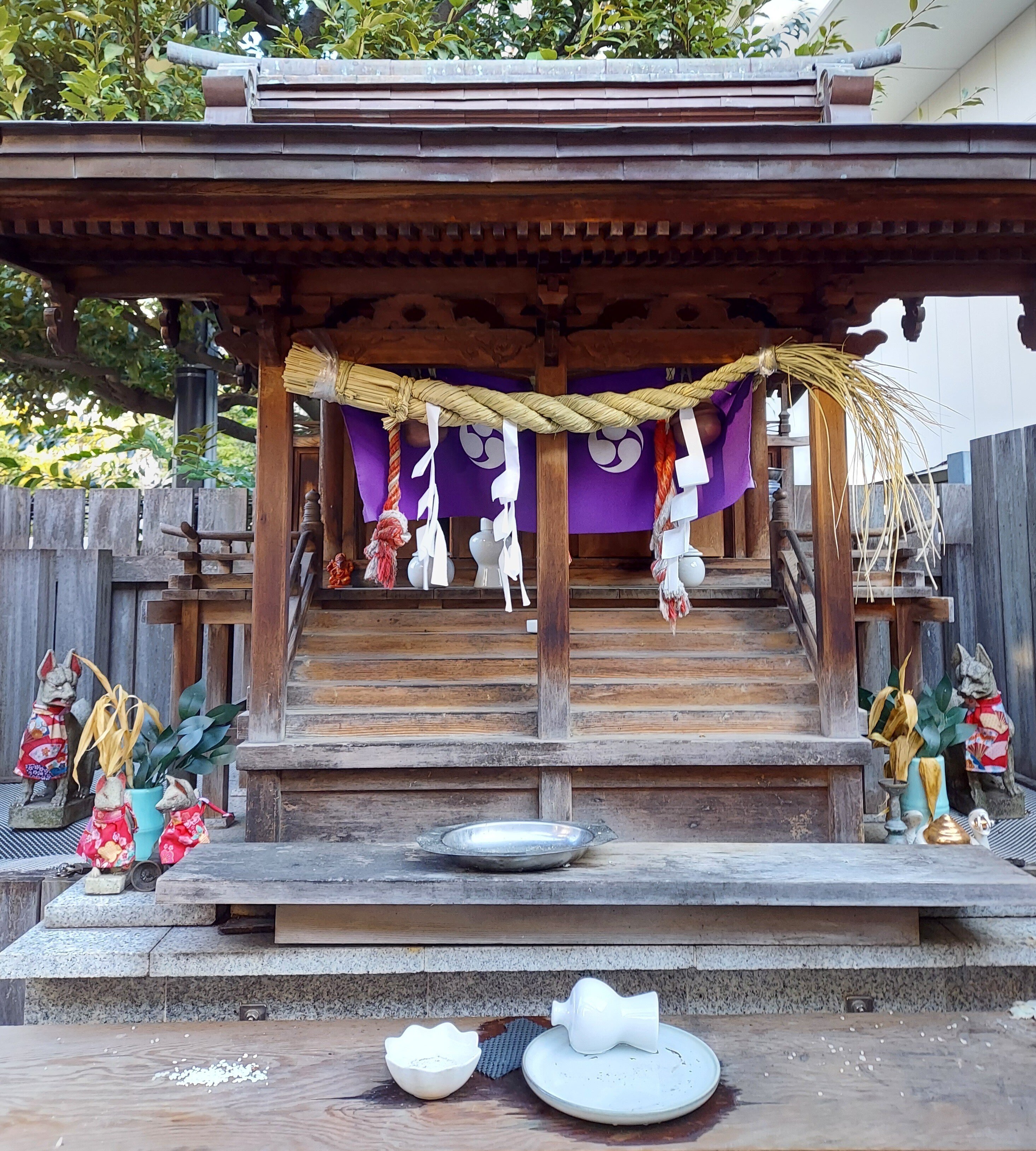 豆神像 仏像 稲荷大明神 明治期 堅固 御神体