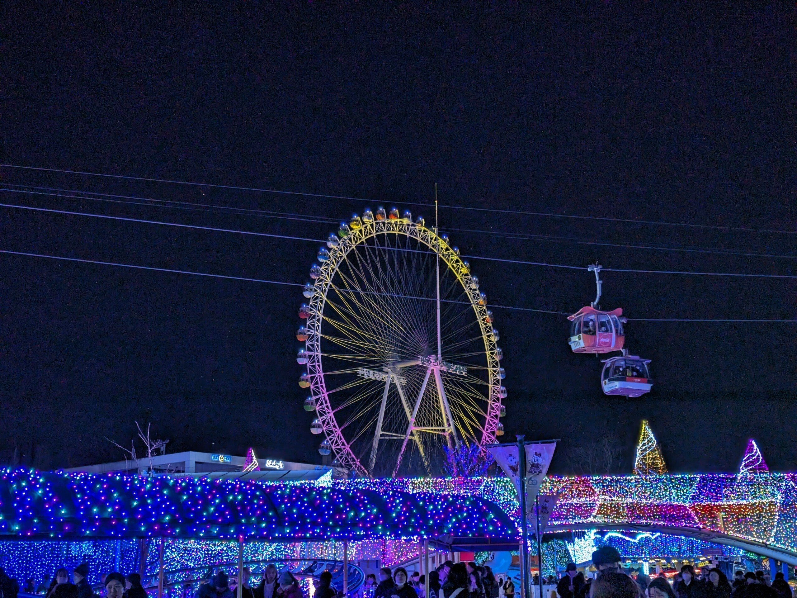 よみうりランド夜桜ジェルミネーション2024 無料開放日（夜桜なし