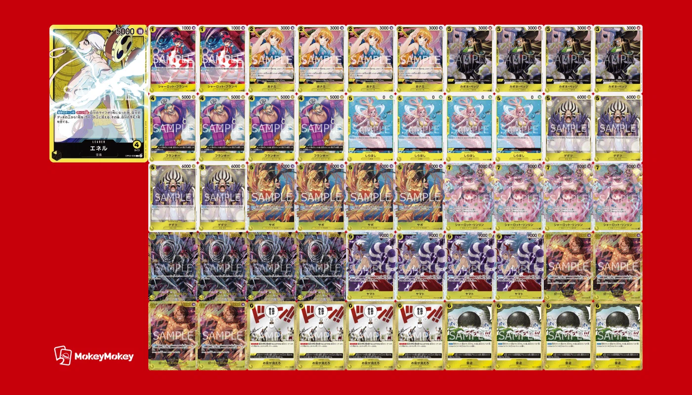 最安値 黄エネル 高レート デッキ ワンピースカードゲーム ワンピースカード】7弾黄エネル解説【全文無料】｜ばんちき