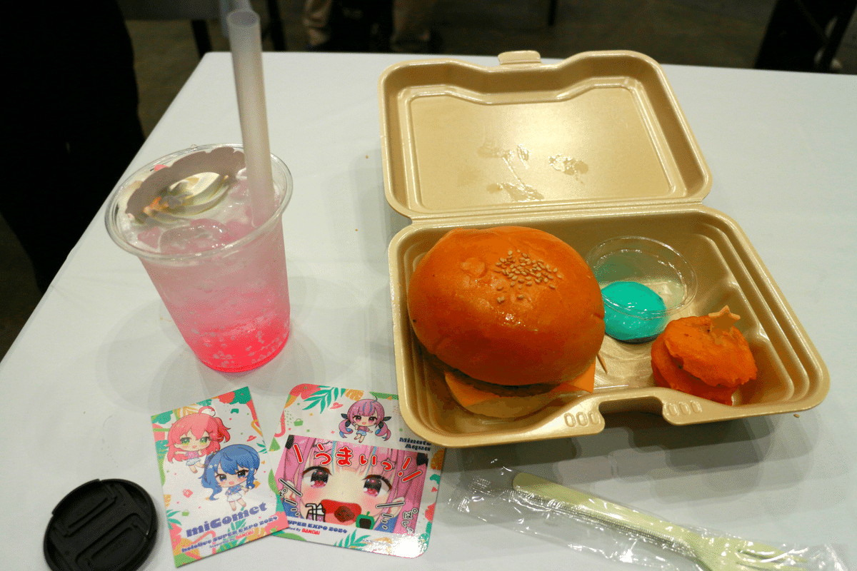 ホロライブexpo2024 フードドリンク POPコースター ステッカー セット