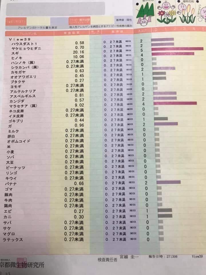 花粉症　アレルギー検査