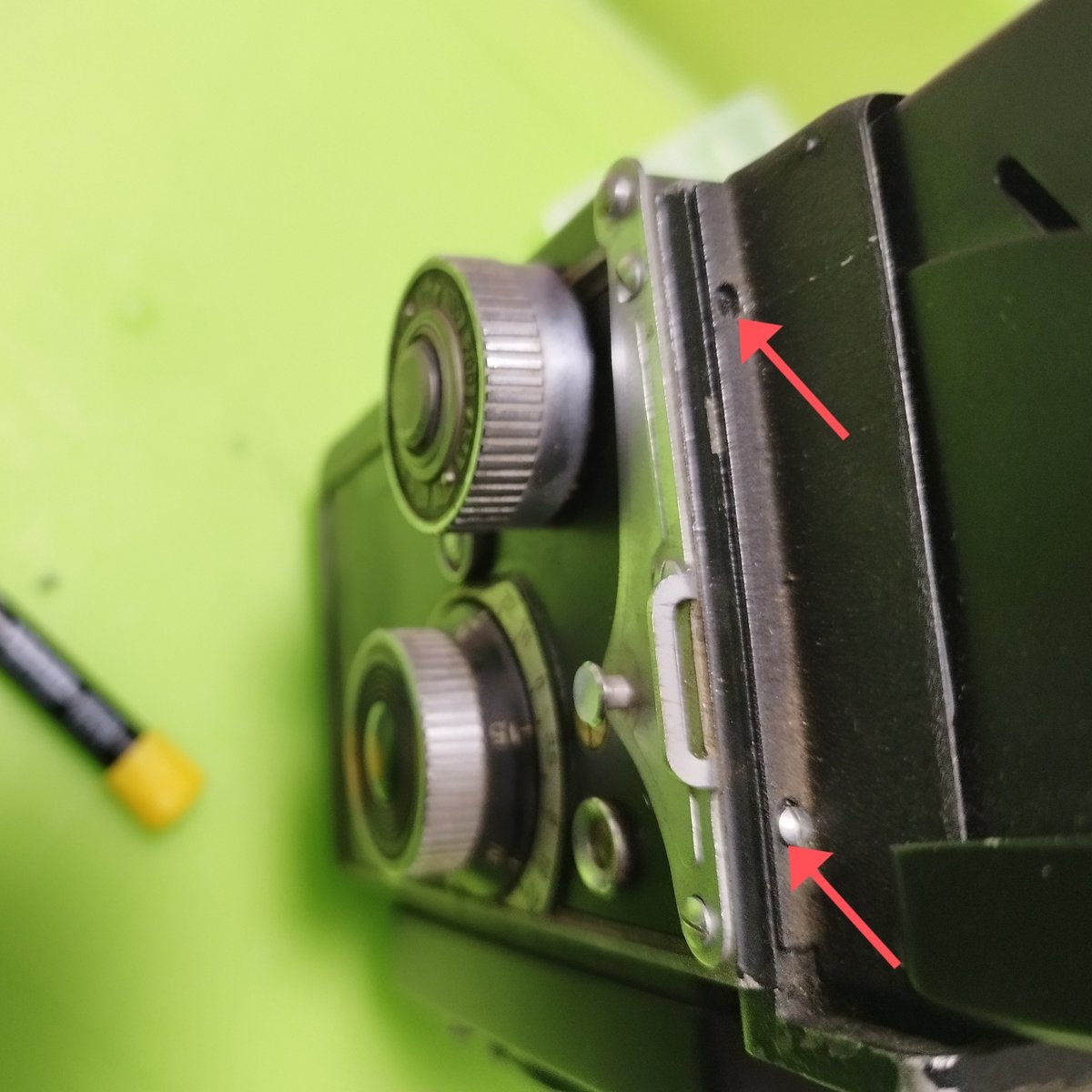 ジャンク 二眼レフカメラYashicaFlexの分解メモ｜Z-ma 