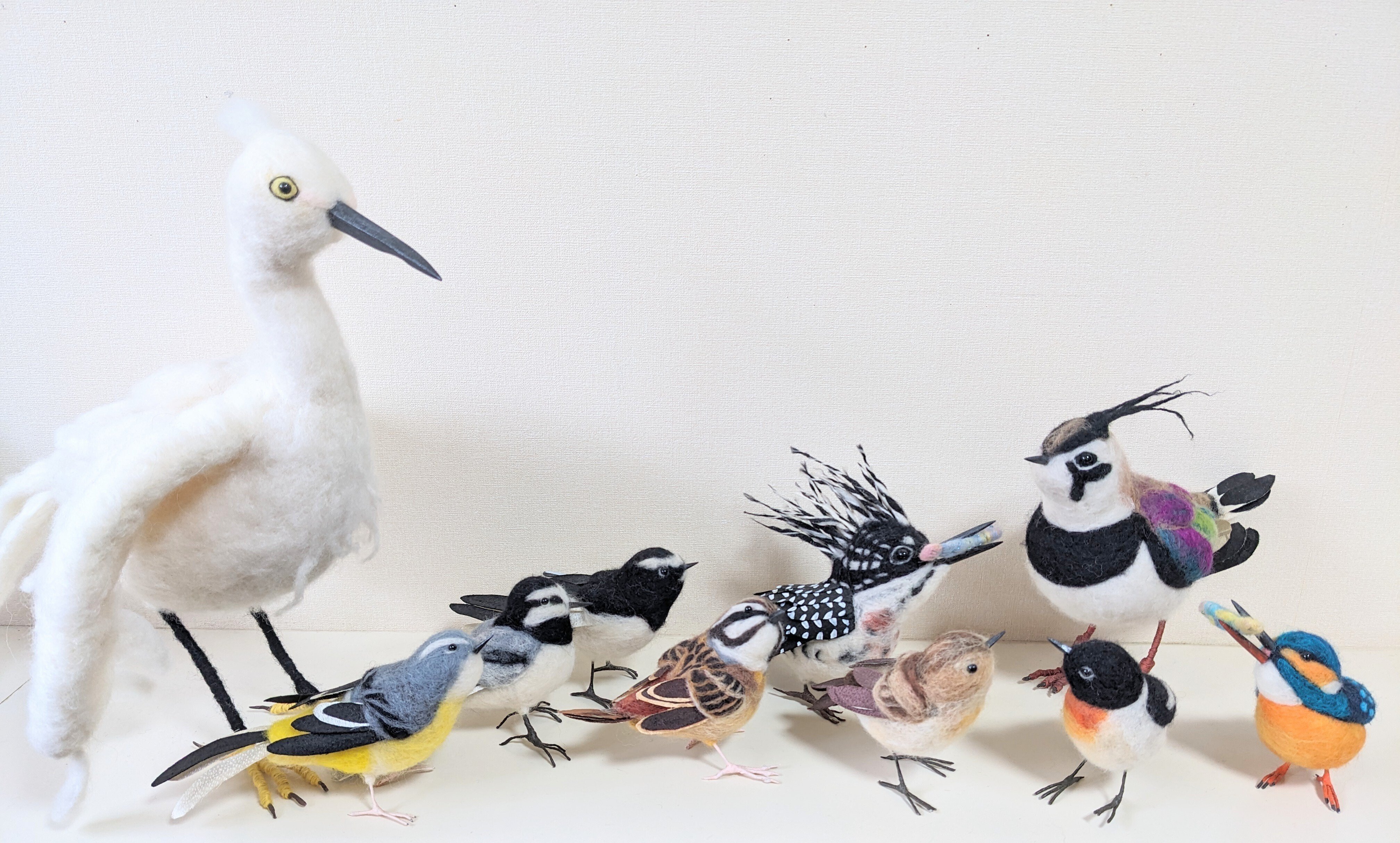 羊毛フェルトの鳥たち｜torinoripon