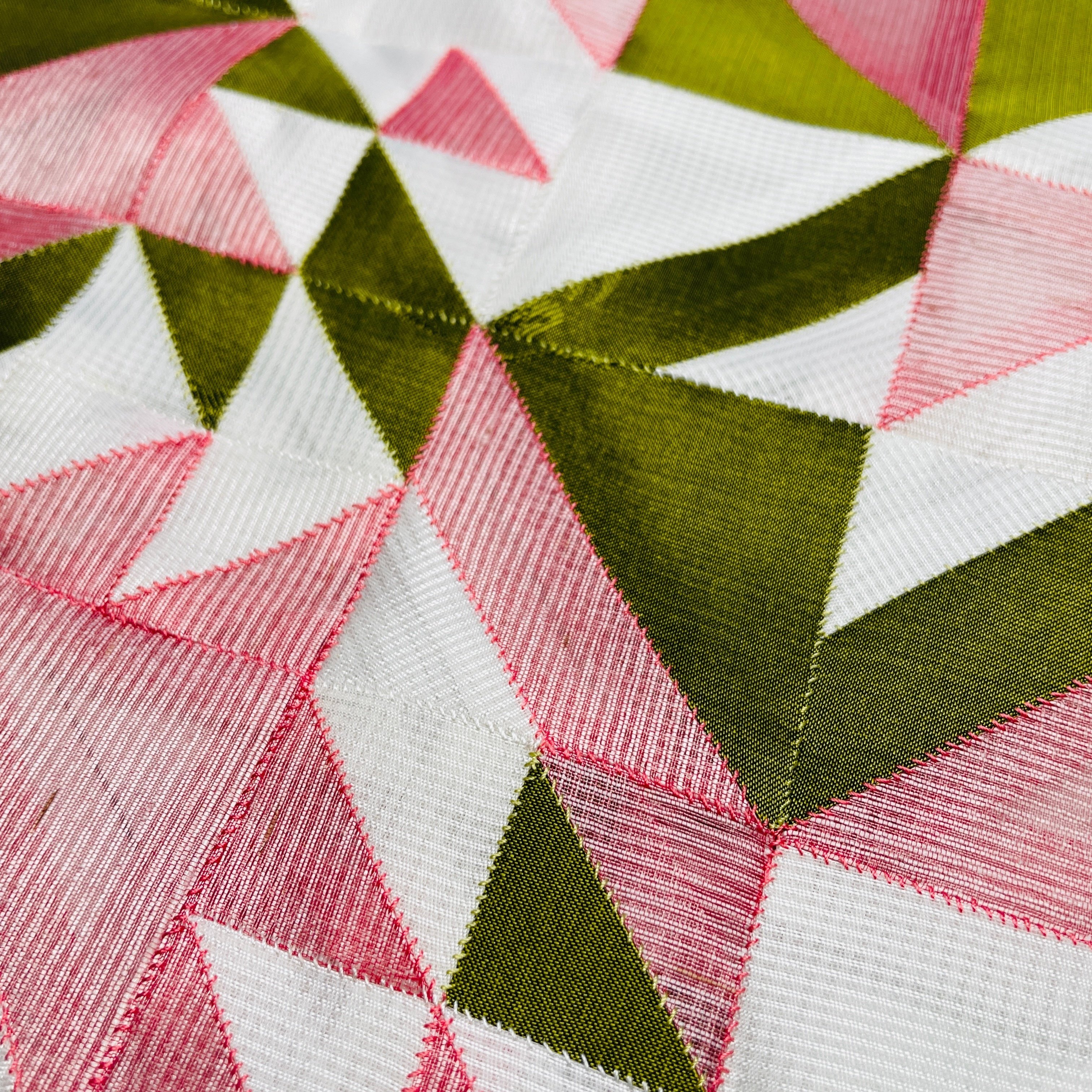 ポシャギ ハンドメイド 作家もの Whitelinenpatchwork #patchwork#fabricwork#pojagiポジャギ