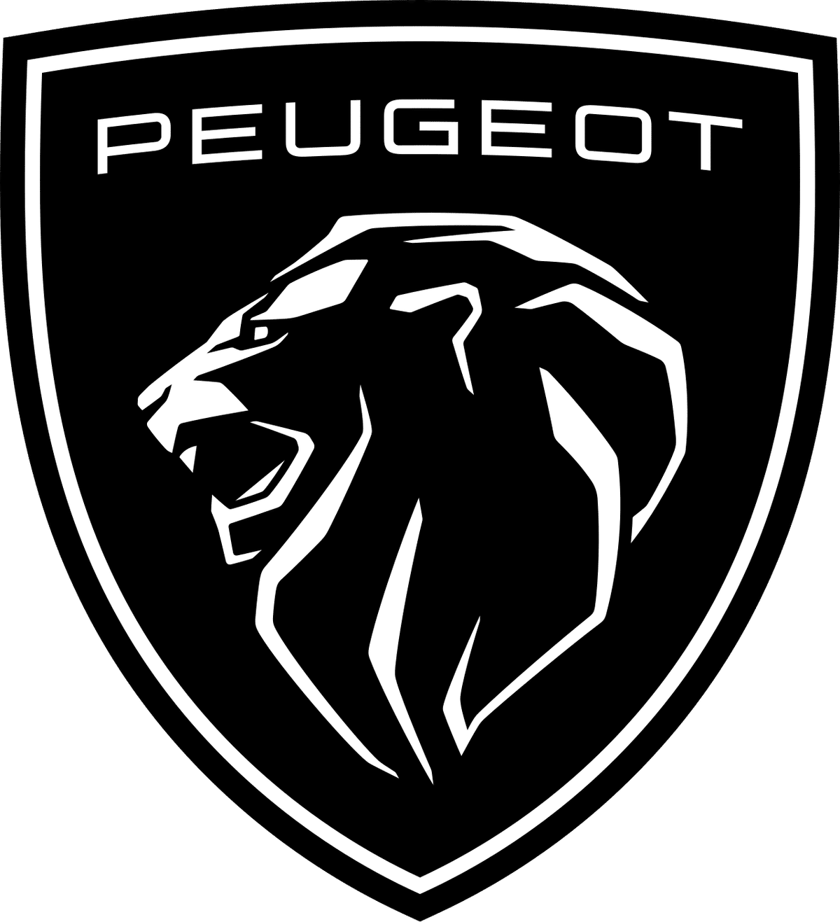 PEUGEOT ライオンの紋章 Peugeot Lion Logo Badge Original 4 X 4.5 Cm 106 206 306 406