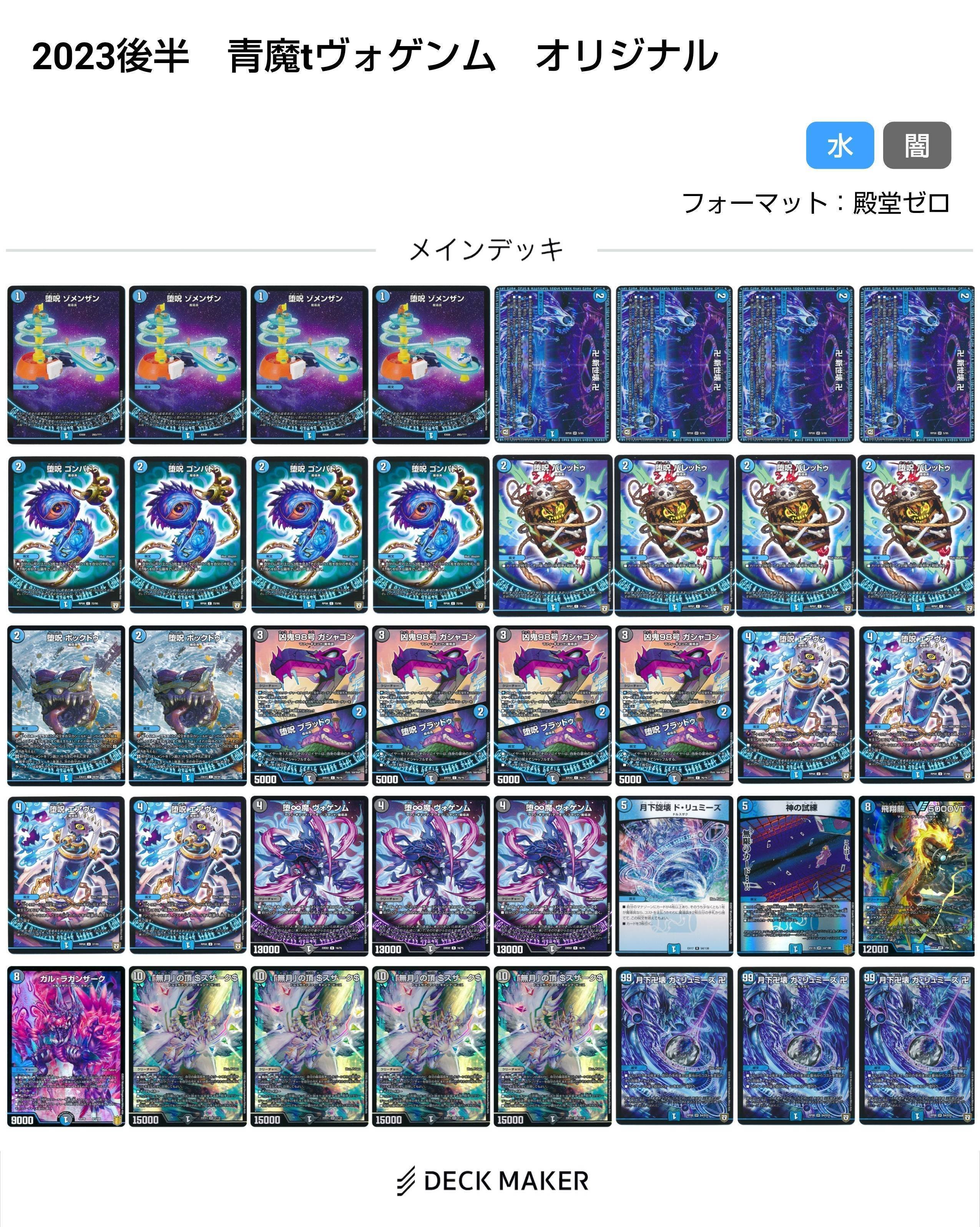 青魔導具変遷(2018~2024)【DMデッキヒストリー#2】|れもん 青魔導具変遷(2018~2024)【DMデッキヒストリー#2】|れもん