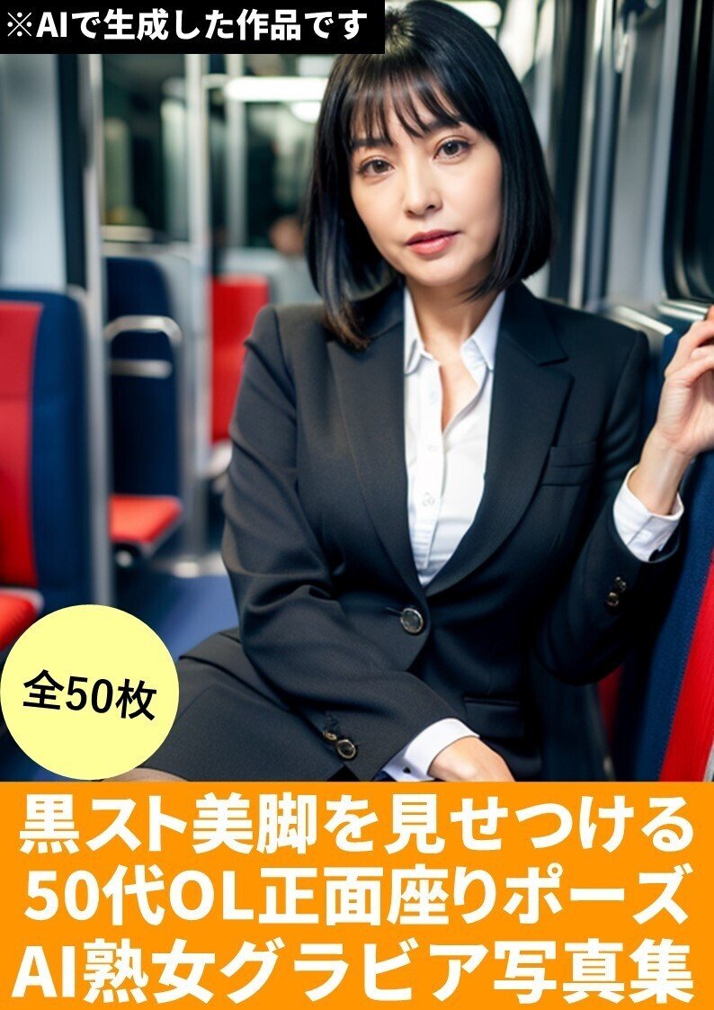 熟女　しゃがみ　黒 BOOTH