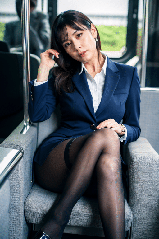 熟女　パンスト脚 