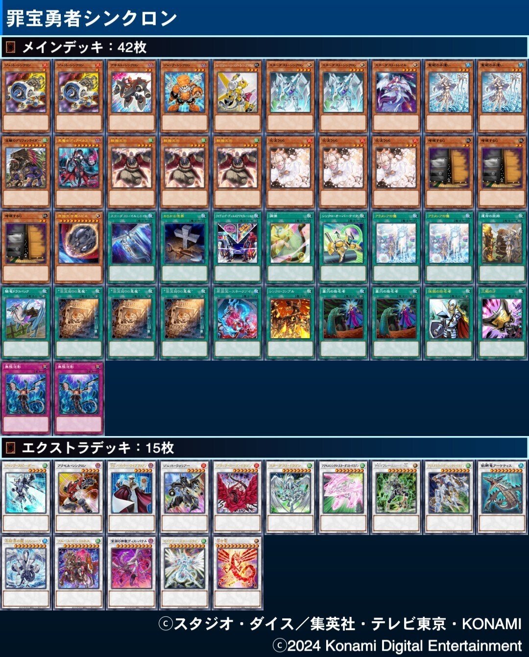 遊戯王マスターデュエル】罪宝勇者シンクロンのデッキ構築&展開 遊戯王マスターデュエル】罪宝勇者シンクロンのデッキ構築&展開