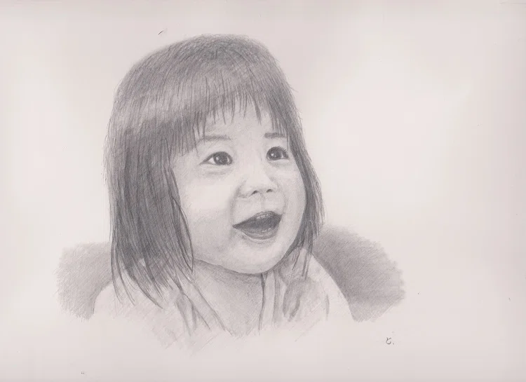 孫を描く」と「孫娘が描いた」絵｜水彩スケッチ帖
