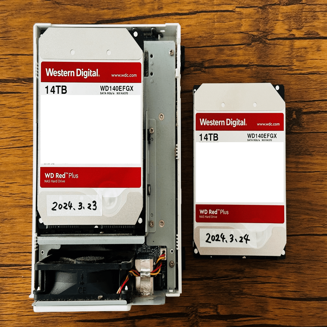 Synology 家庭用NAS DS218jのHDDを3TBから14TBに交換した話｜紺野 優