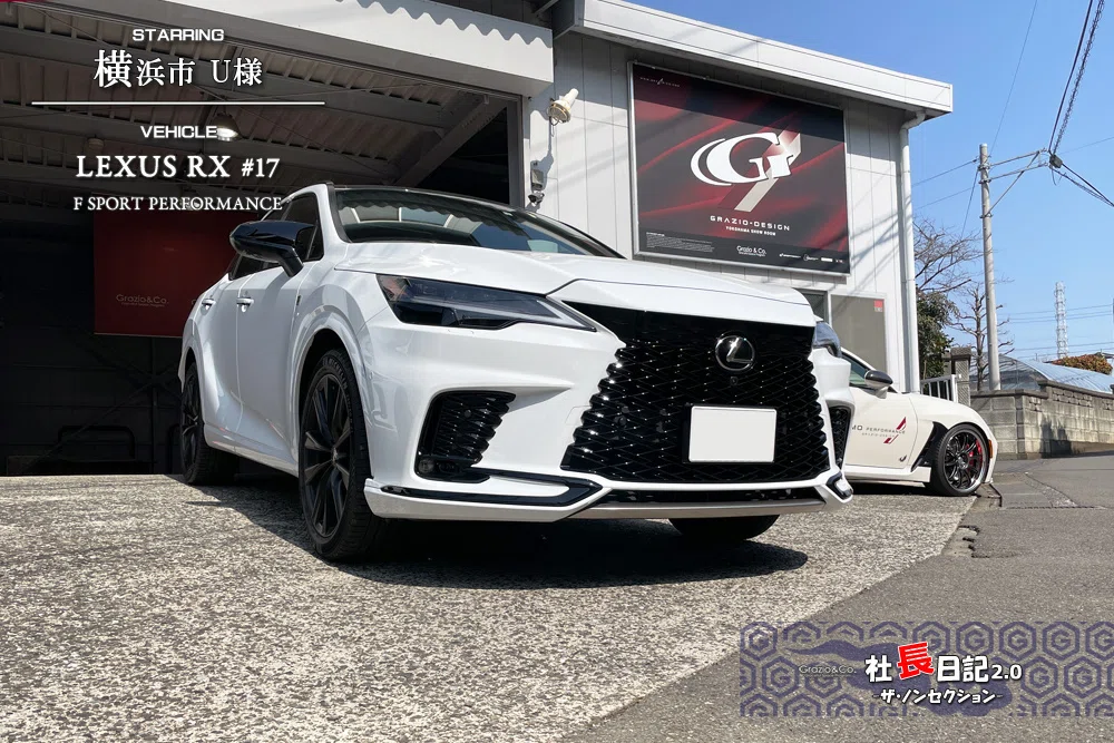 Grazio&Co.】17系レクサスRX RX500hロゴ マット系エンブレム マット 