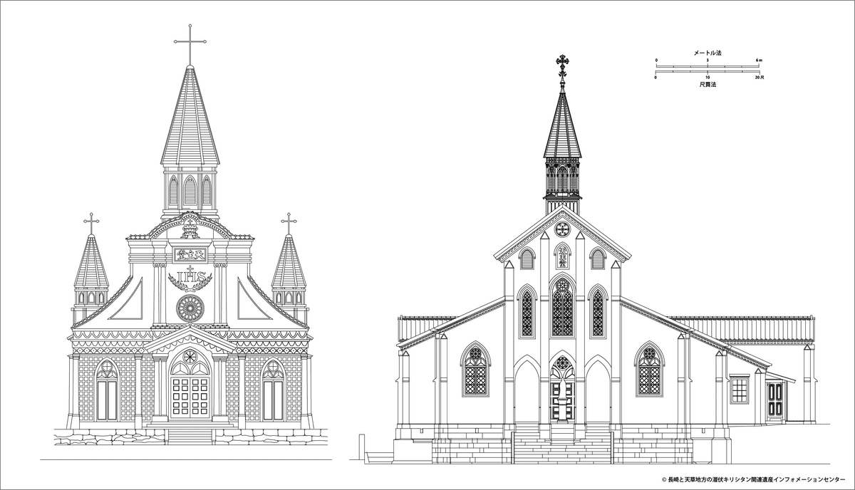 油絵 長崎 大浦天主堂 ☆【水彩画】小倉 基弘 長崎32景『大浦天主堂