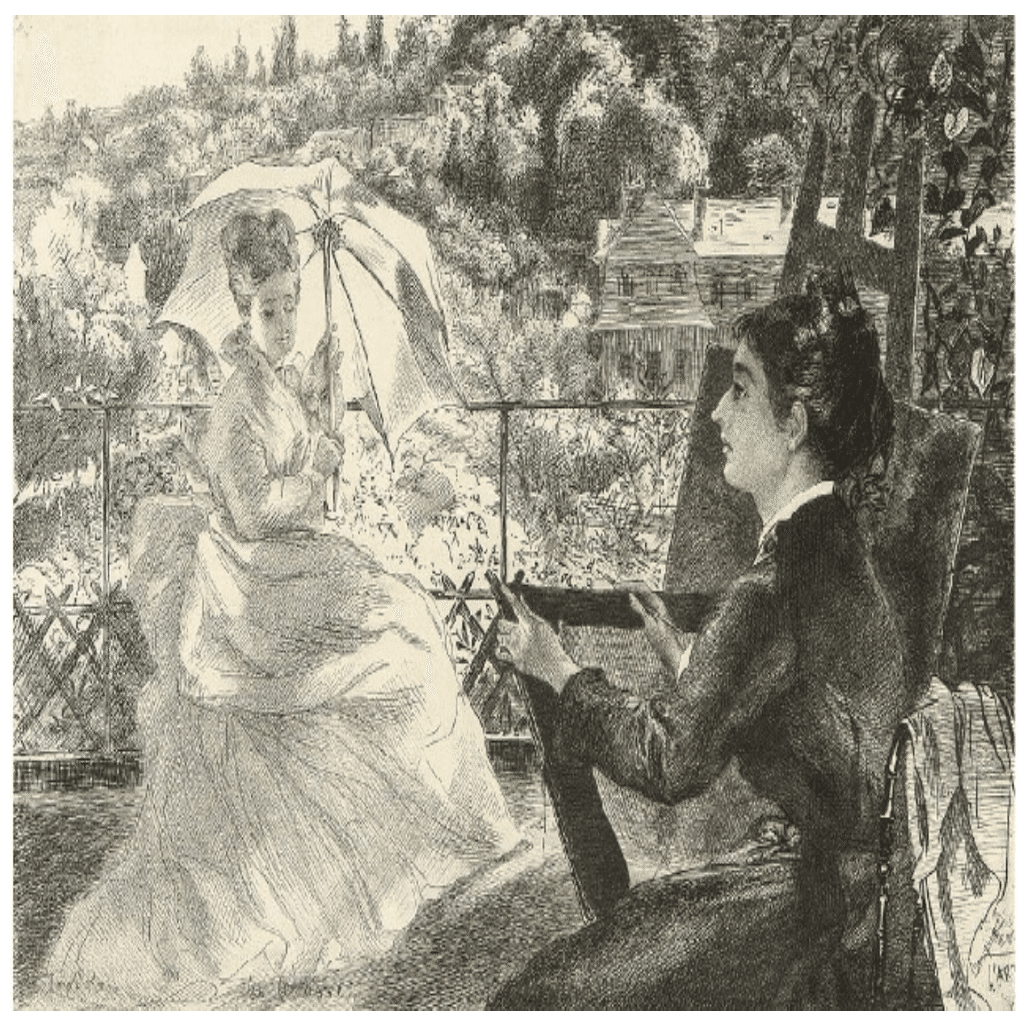 フェリックス・ブラックモン】 銅版画 / エッチング 「ヴィラ