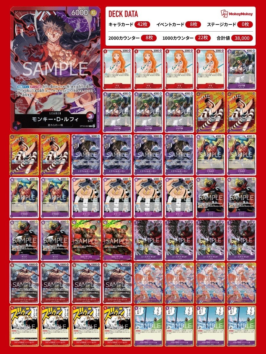 ワンピースカード】赤紫ルフィについて（全文無料）｜おジン