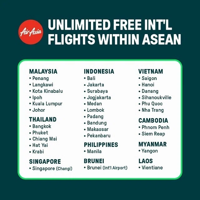 話題のエアアジア✈️ASEAN飛行機乗り放題サブスクは日本在住者にもお 
